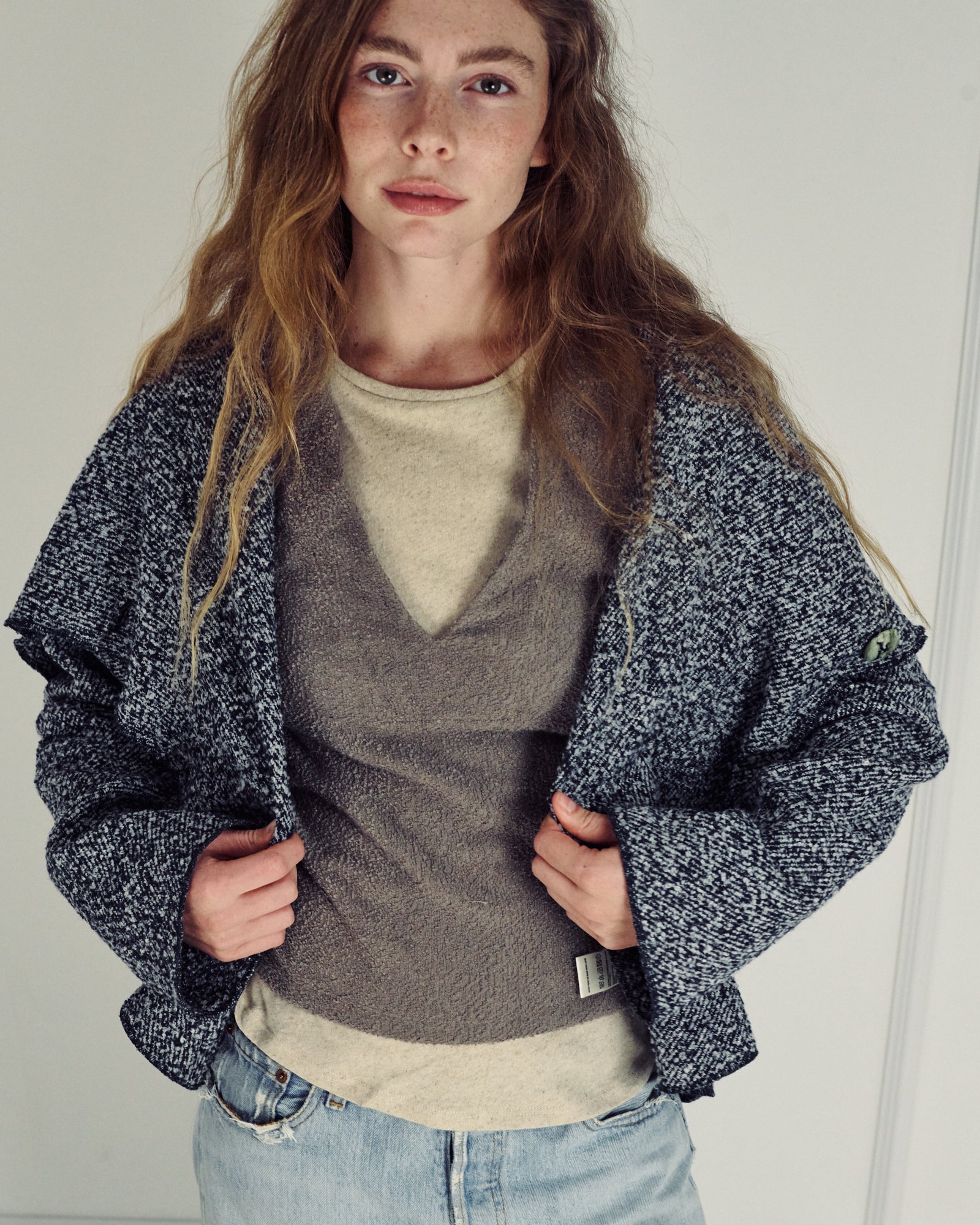 TOM RUSTIC BLUE WOOL JACKET