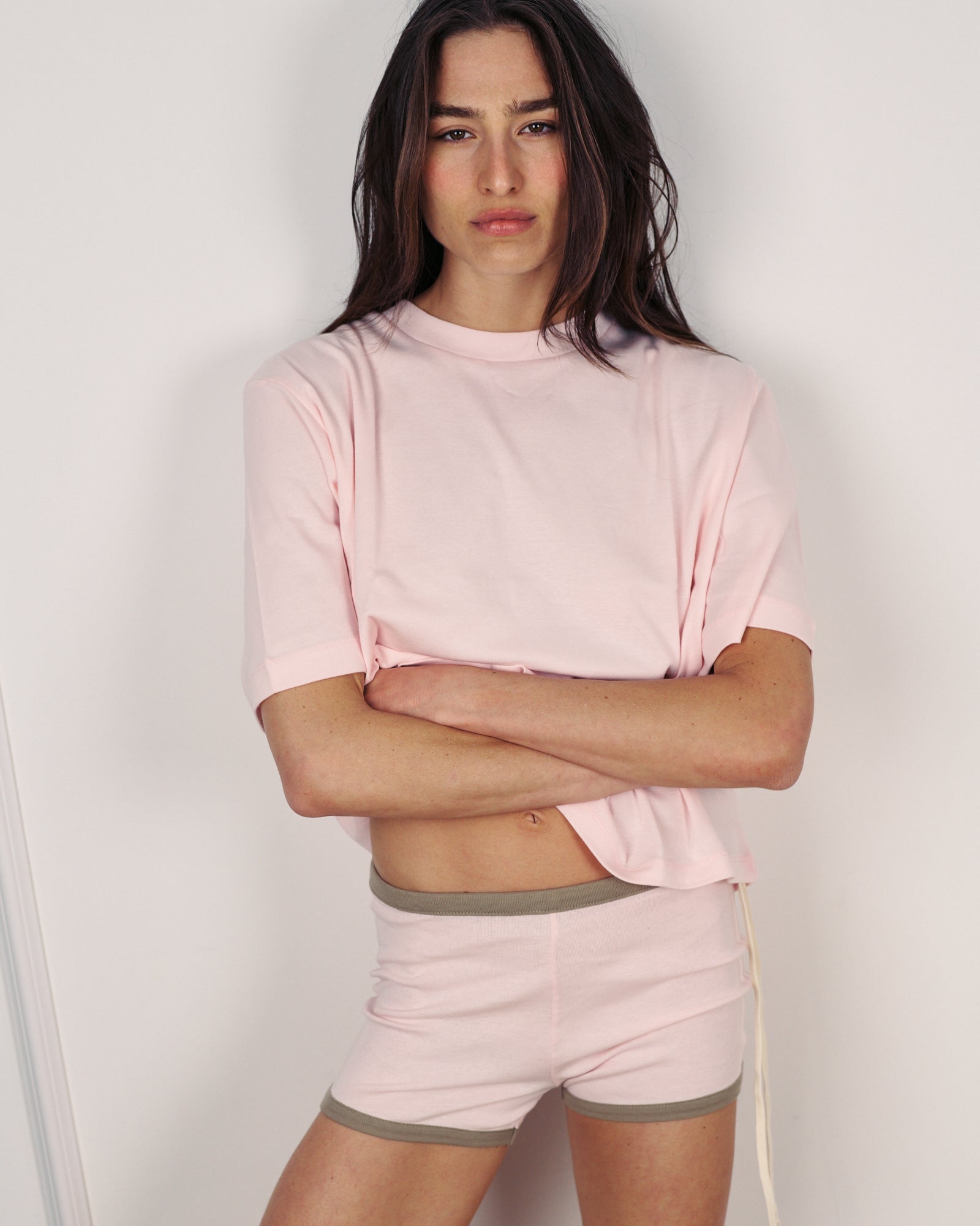 LEON SHORTS BABY PINK