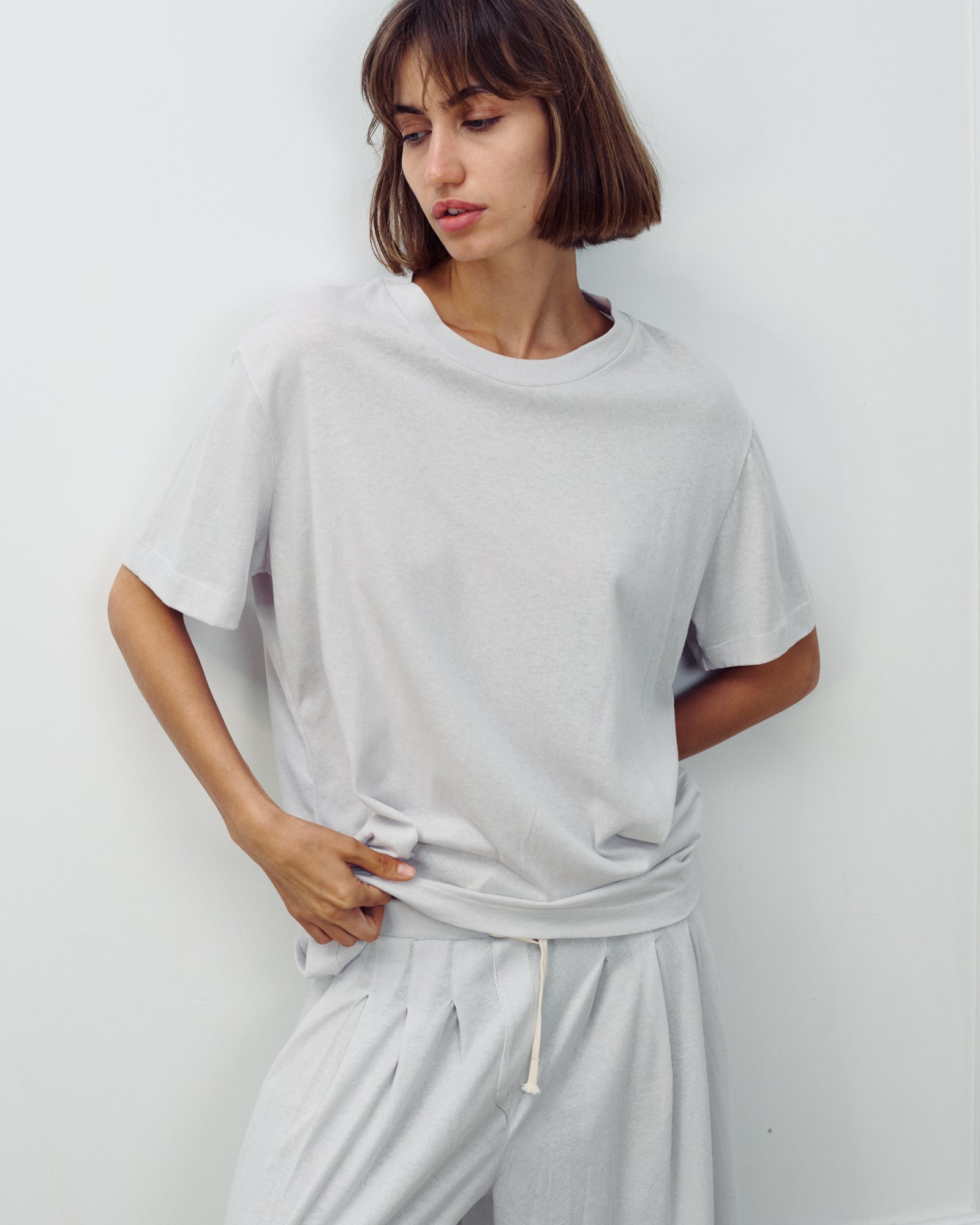 MARA TSHIRT LIGHT GREY