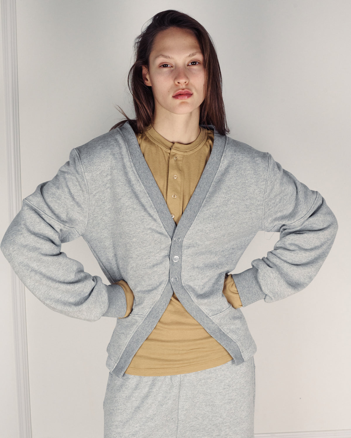 CHLOE CARDIGAN AMERICAN GREY