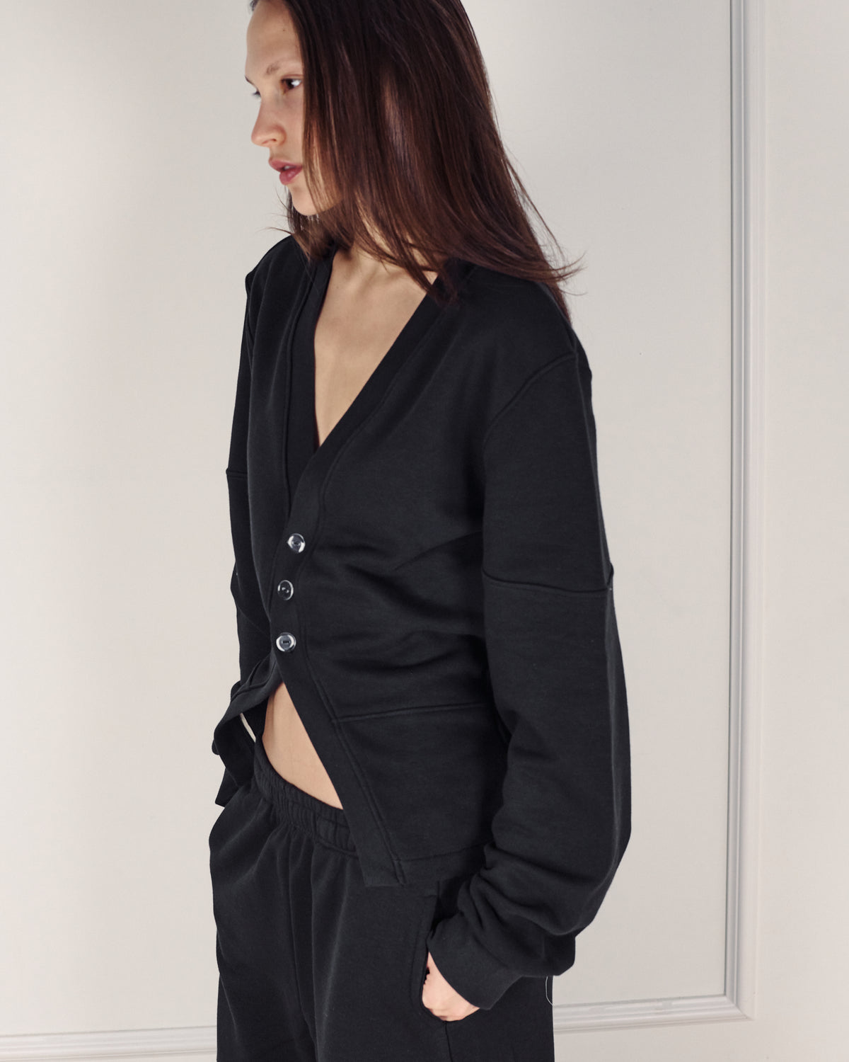 CHLOE CARDIGAN EASY BLACK