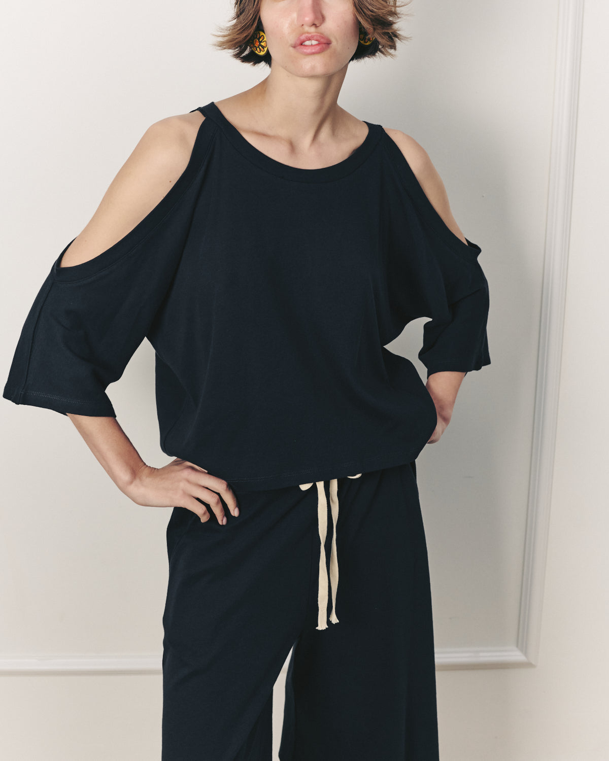 DIEGO EASY BLACK PANTS