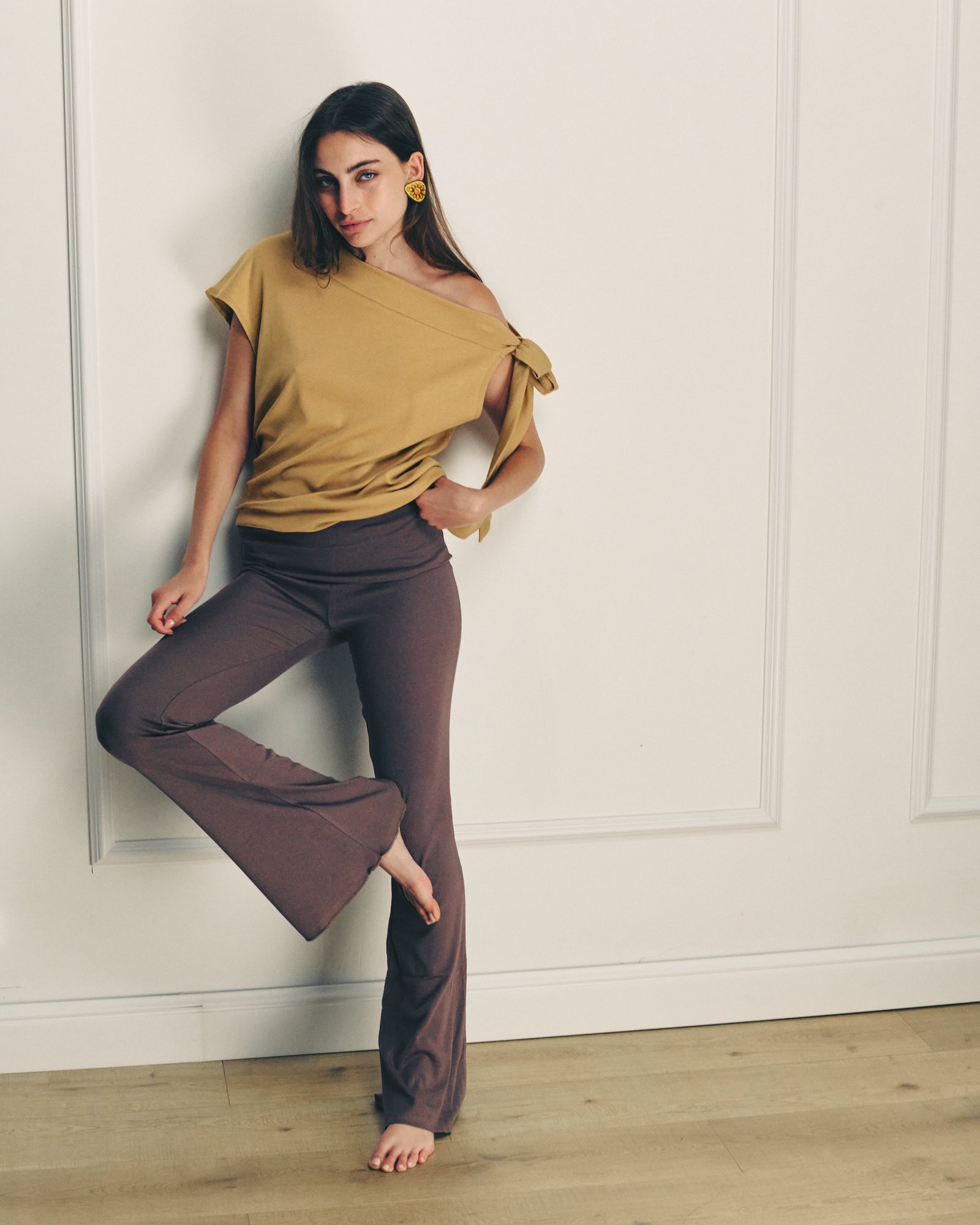 OLIVIA PANTS SMOKY BROWN