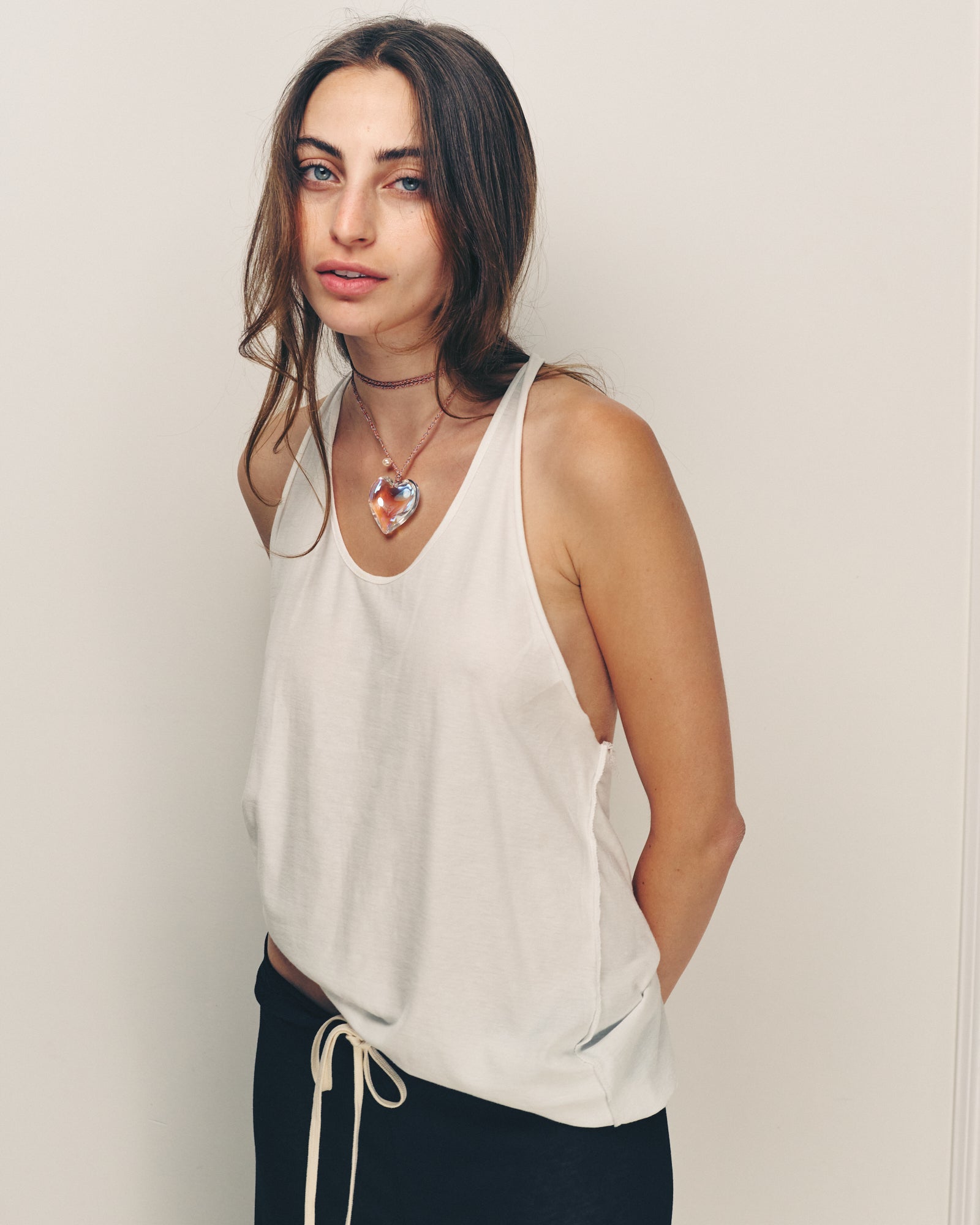 ELENORE TANK WHITE