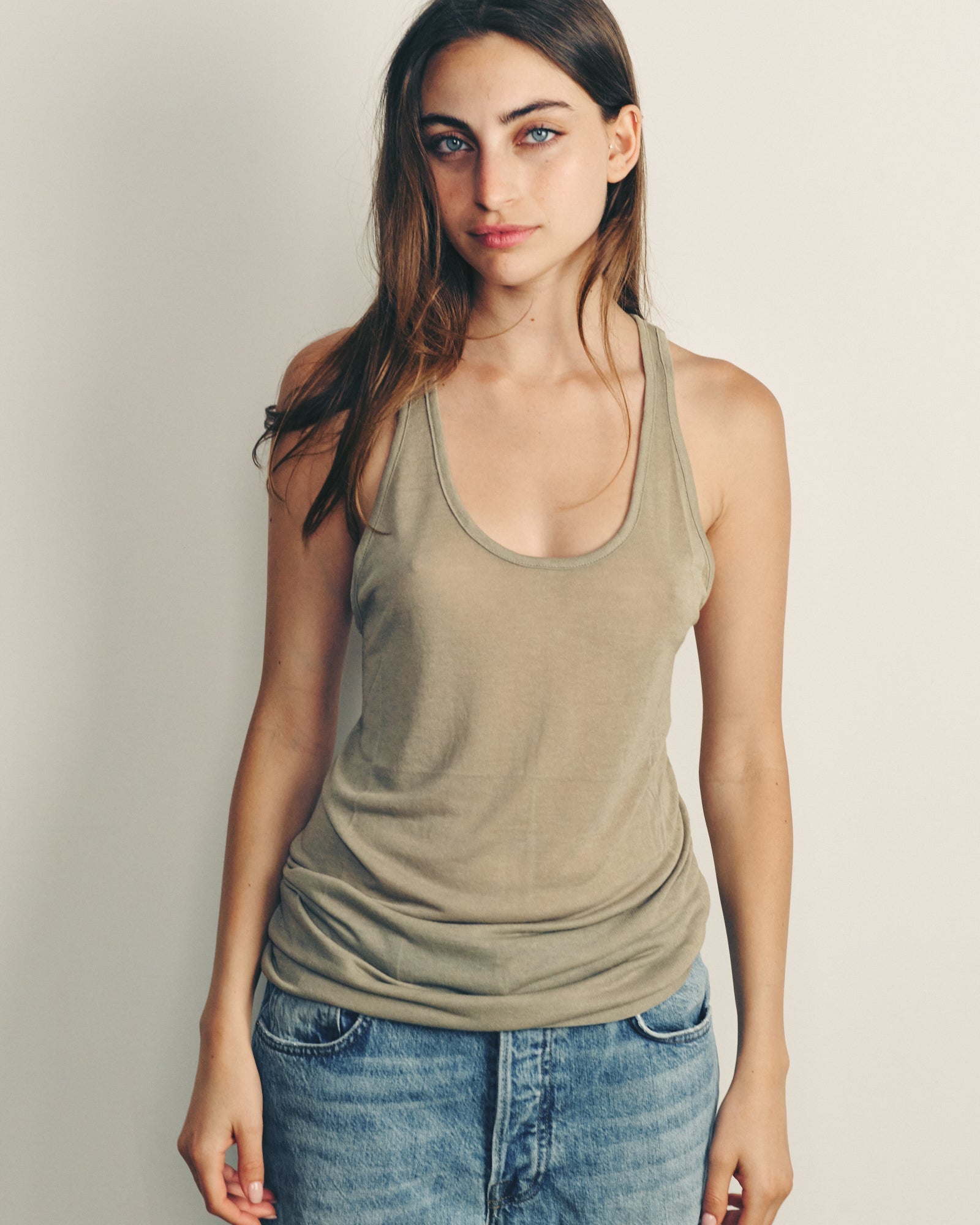 ZIV TAUPE KNIT TANK
