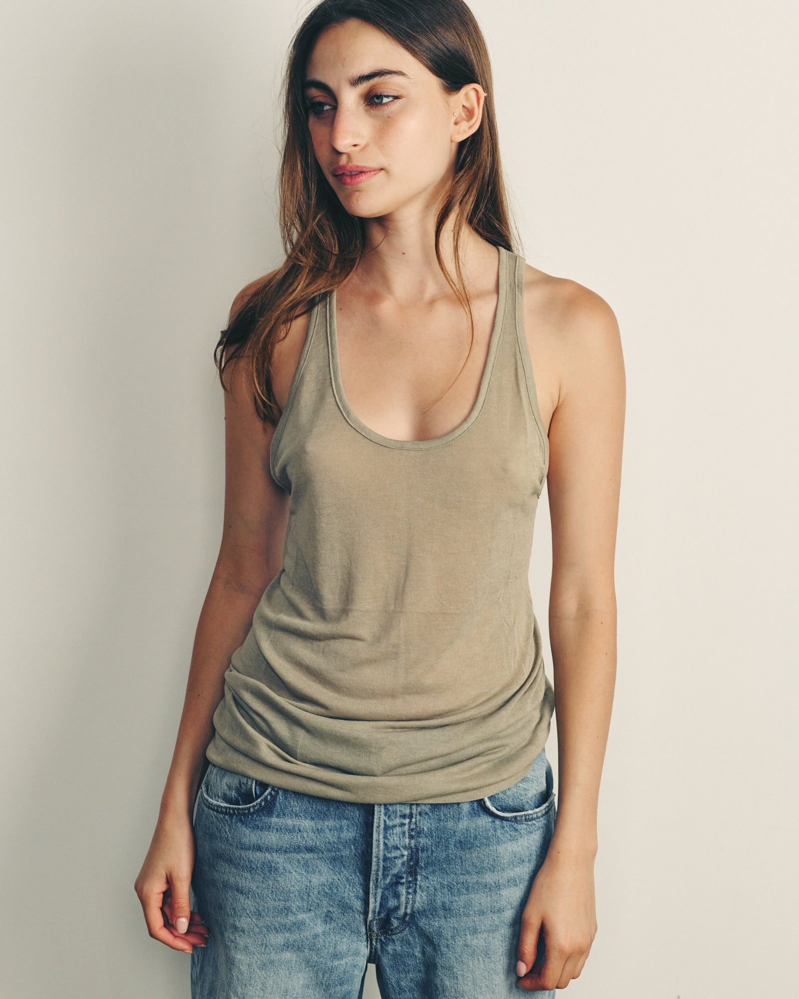ZIV TAUPE KNIT TANK