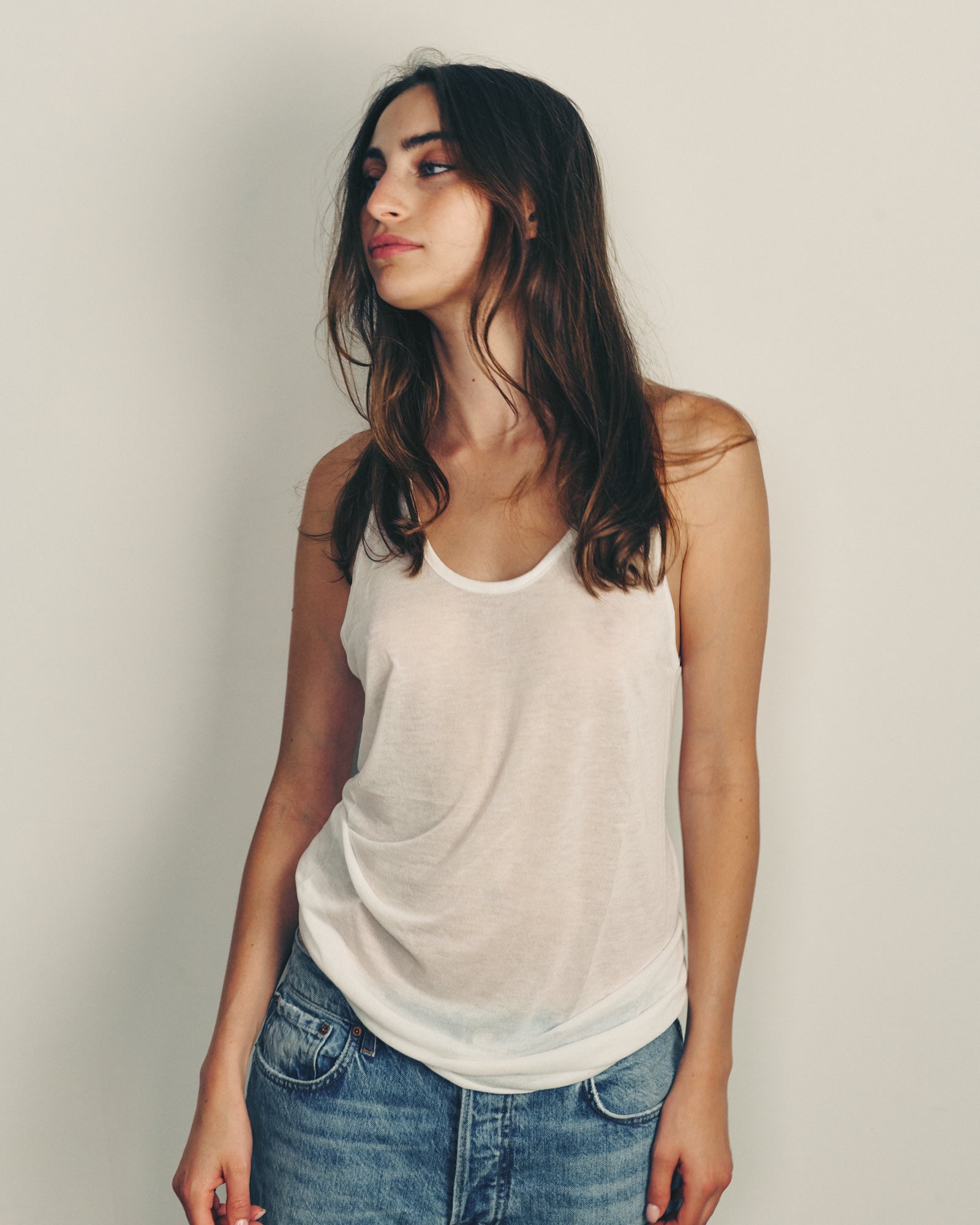 ZIV WHITE KNIT TANK