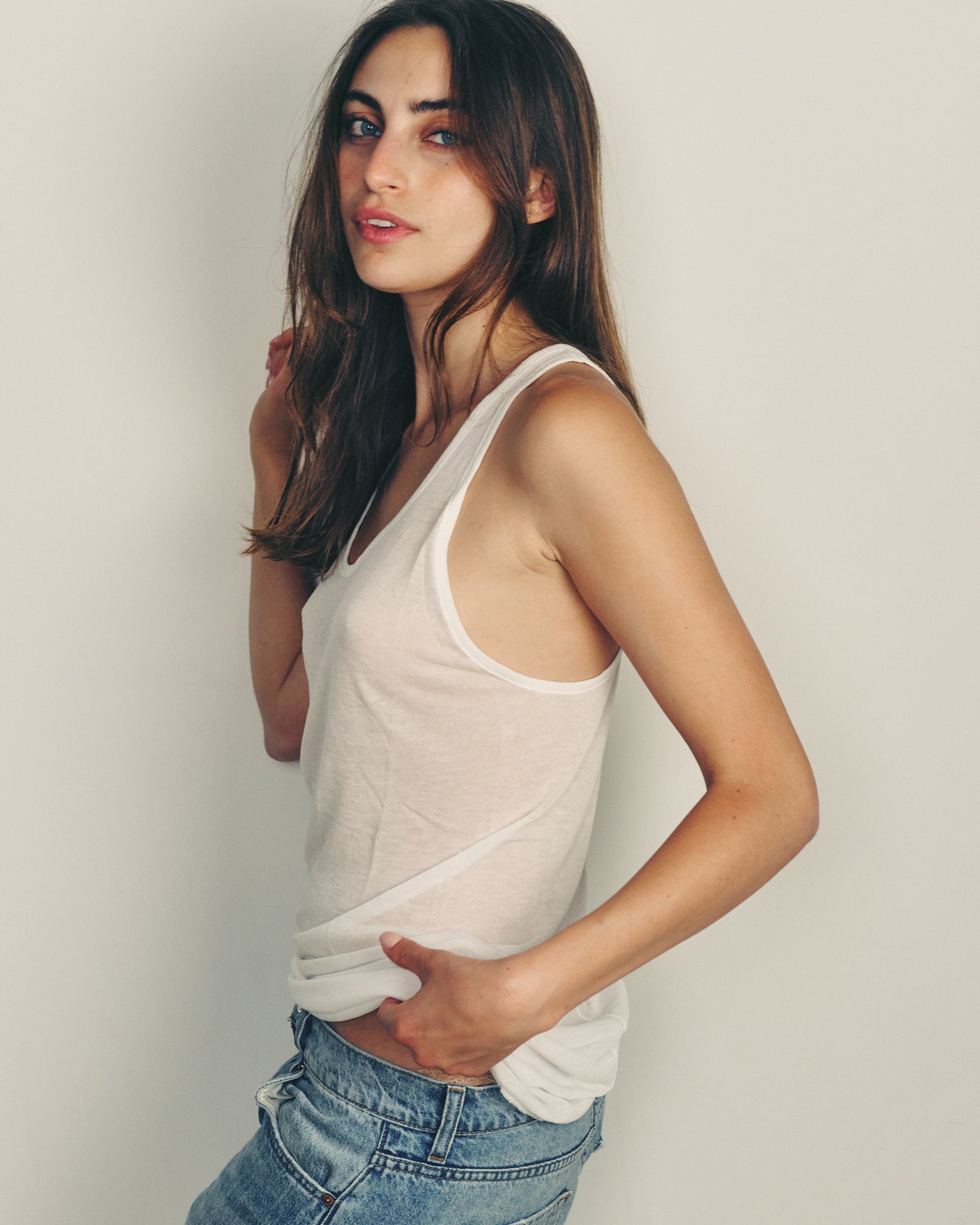 ZIV WHITE KNIT TANK