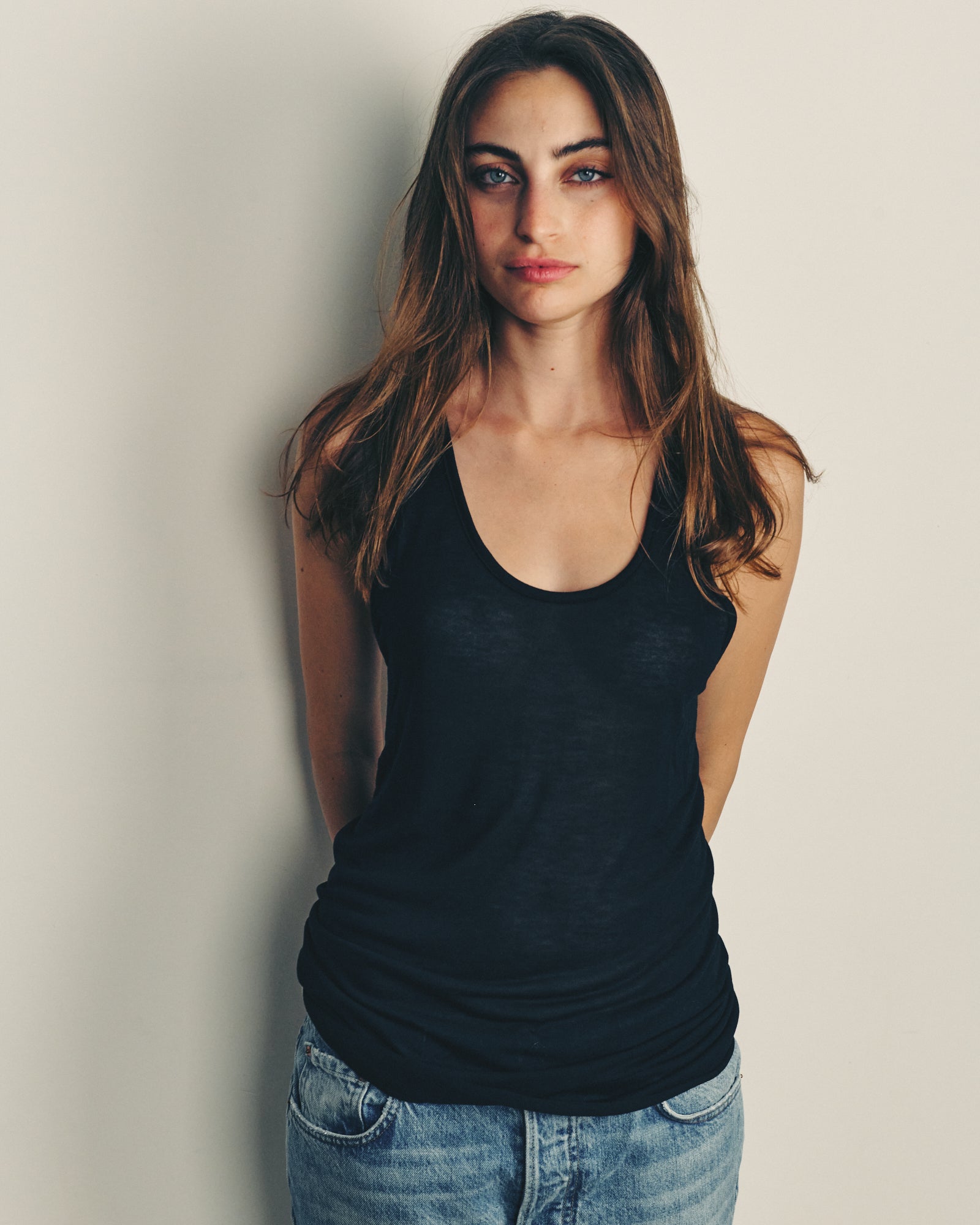 ZIV KNIT TANK BLACK