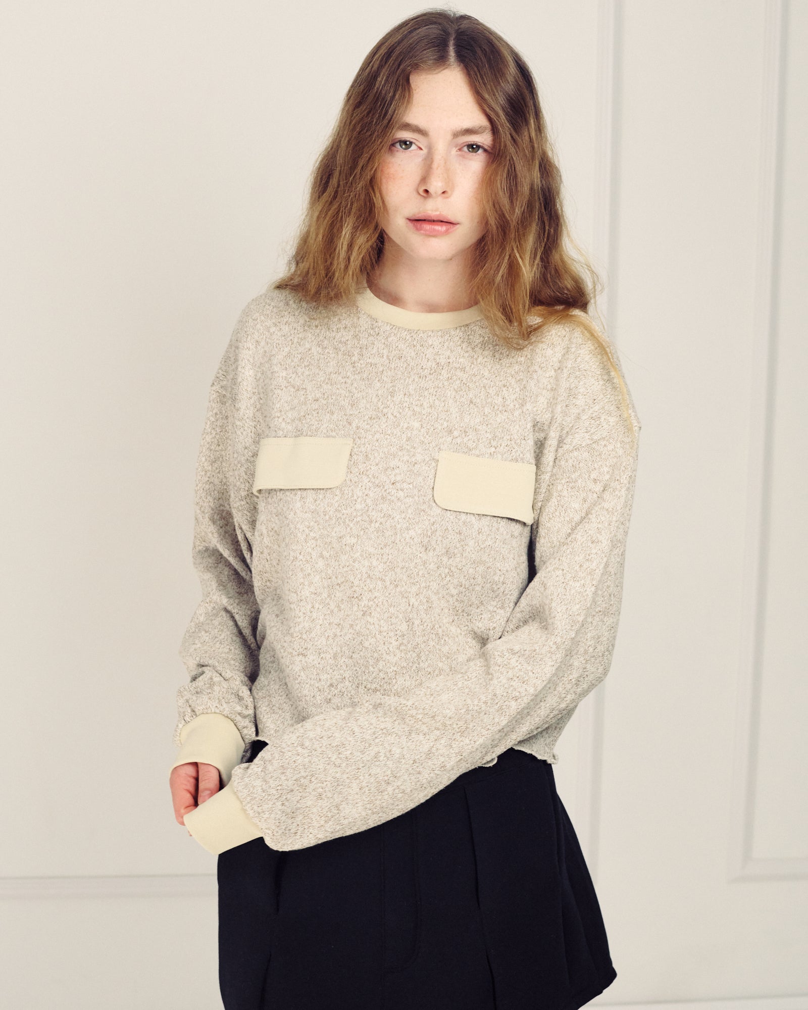 CERA CREAMY BROWN SWEATER