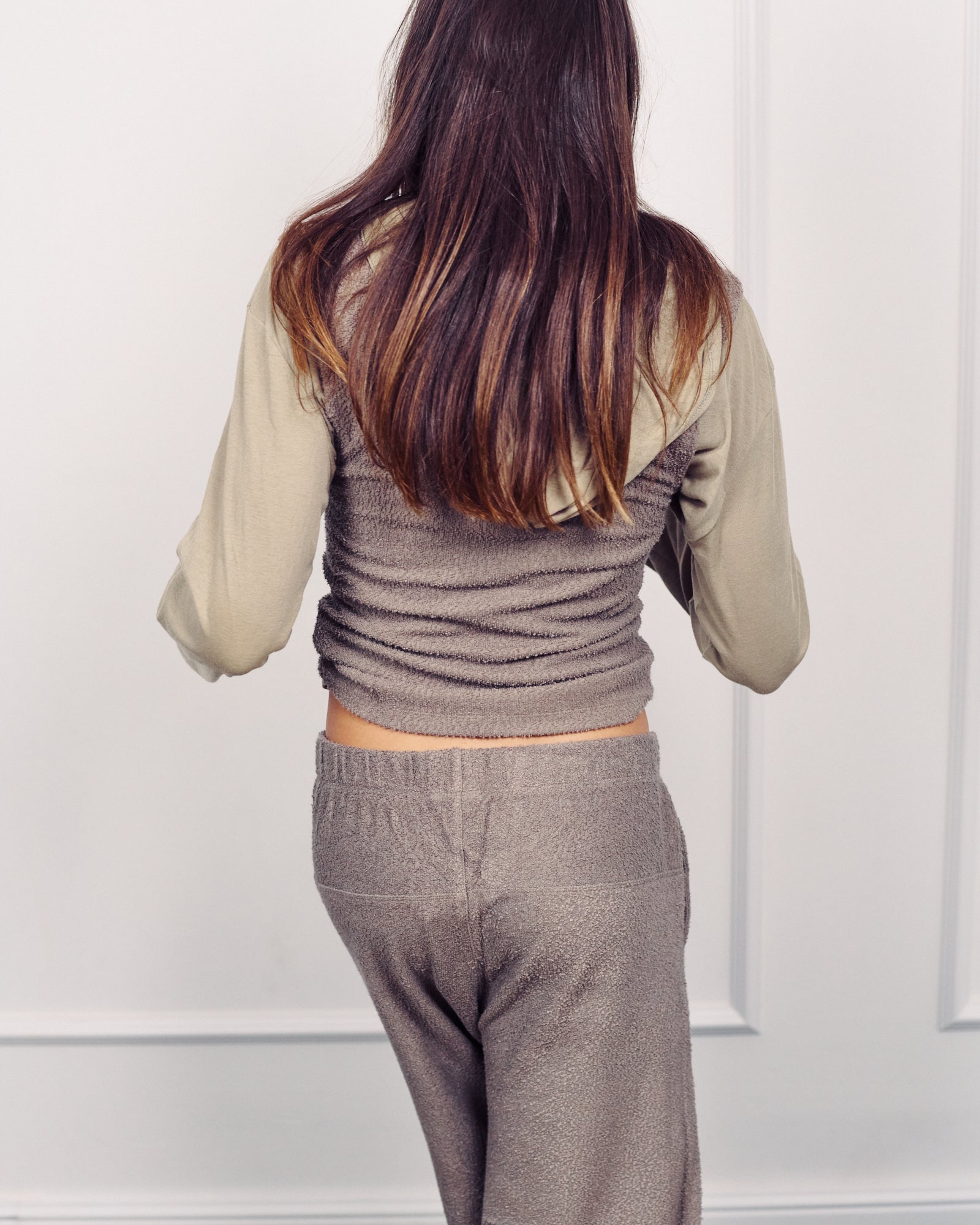 STELLA MONOCHROME GREY TOP