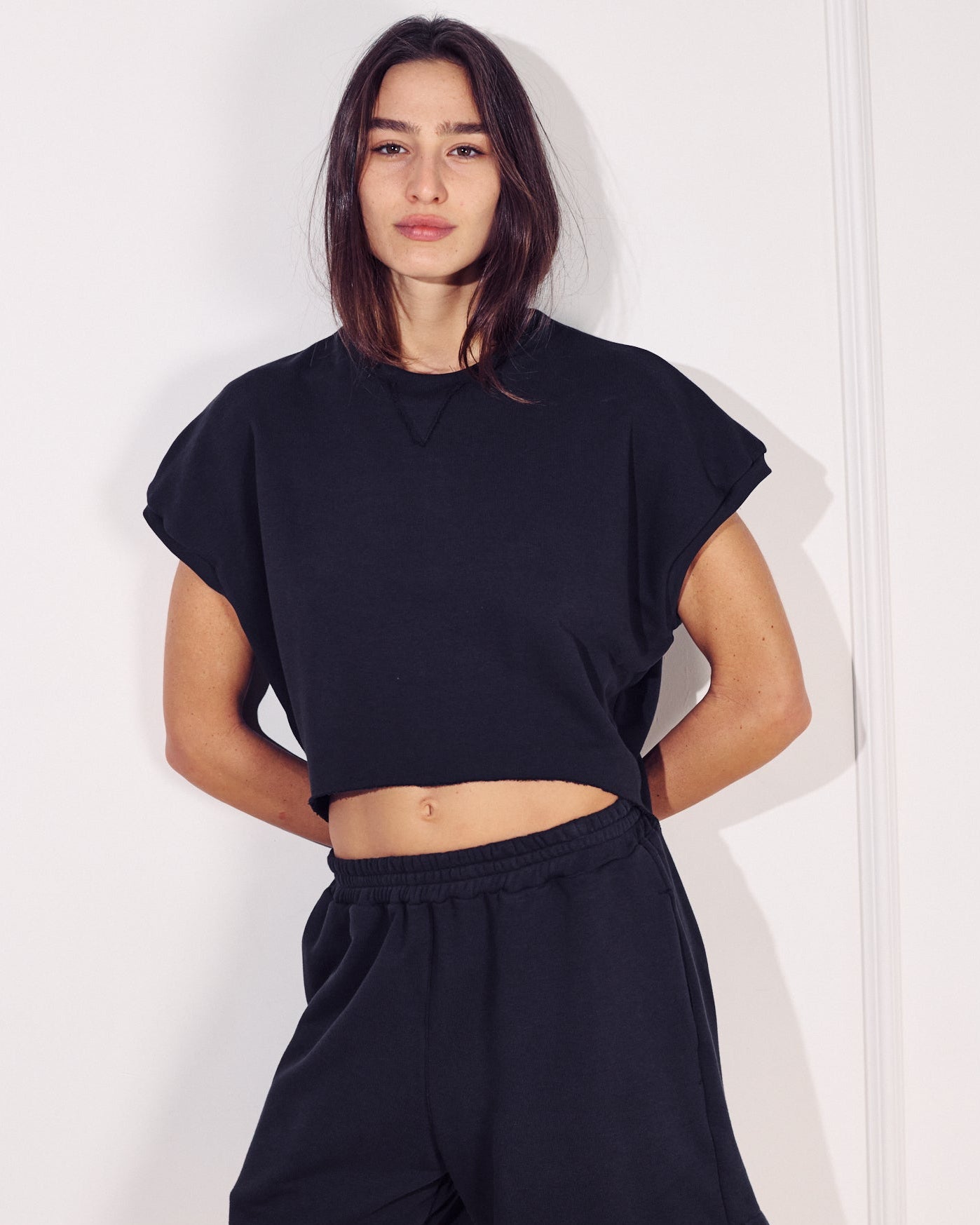 ROZA TOP EASY BLACK