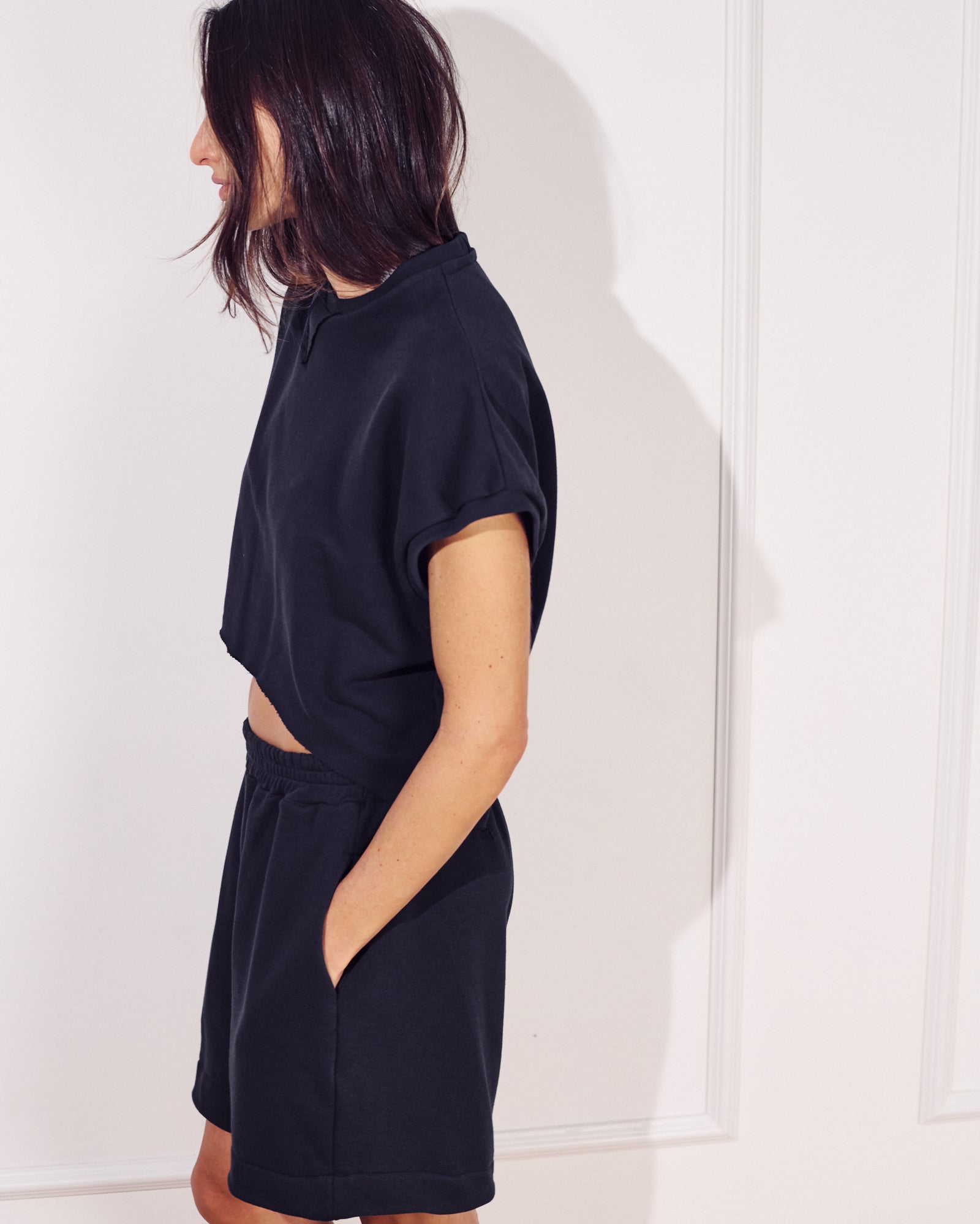 ROZA TOP EASY BLACK