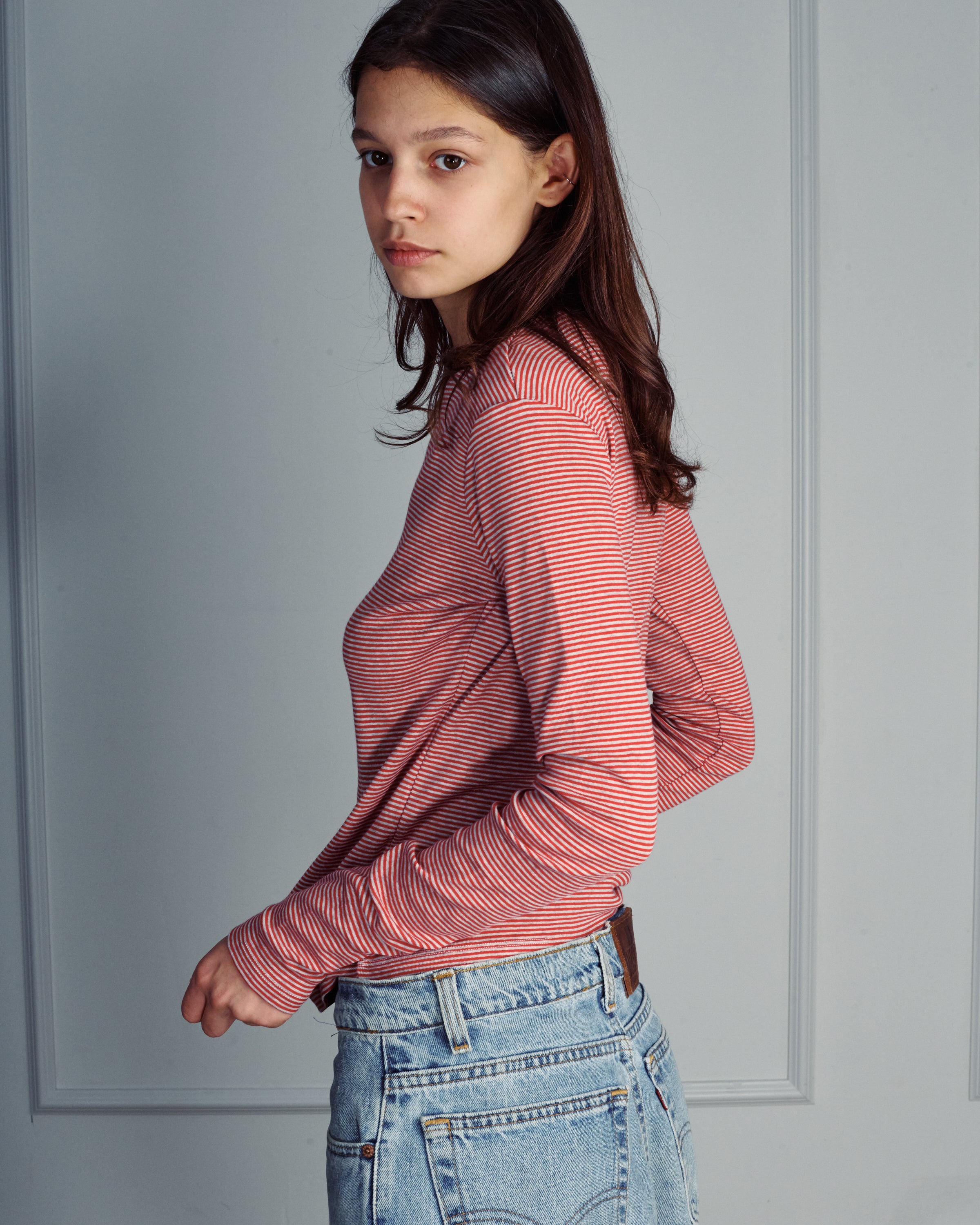 RICH ROSE STRIPES TEE