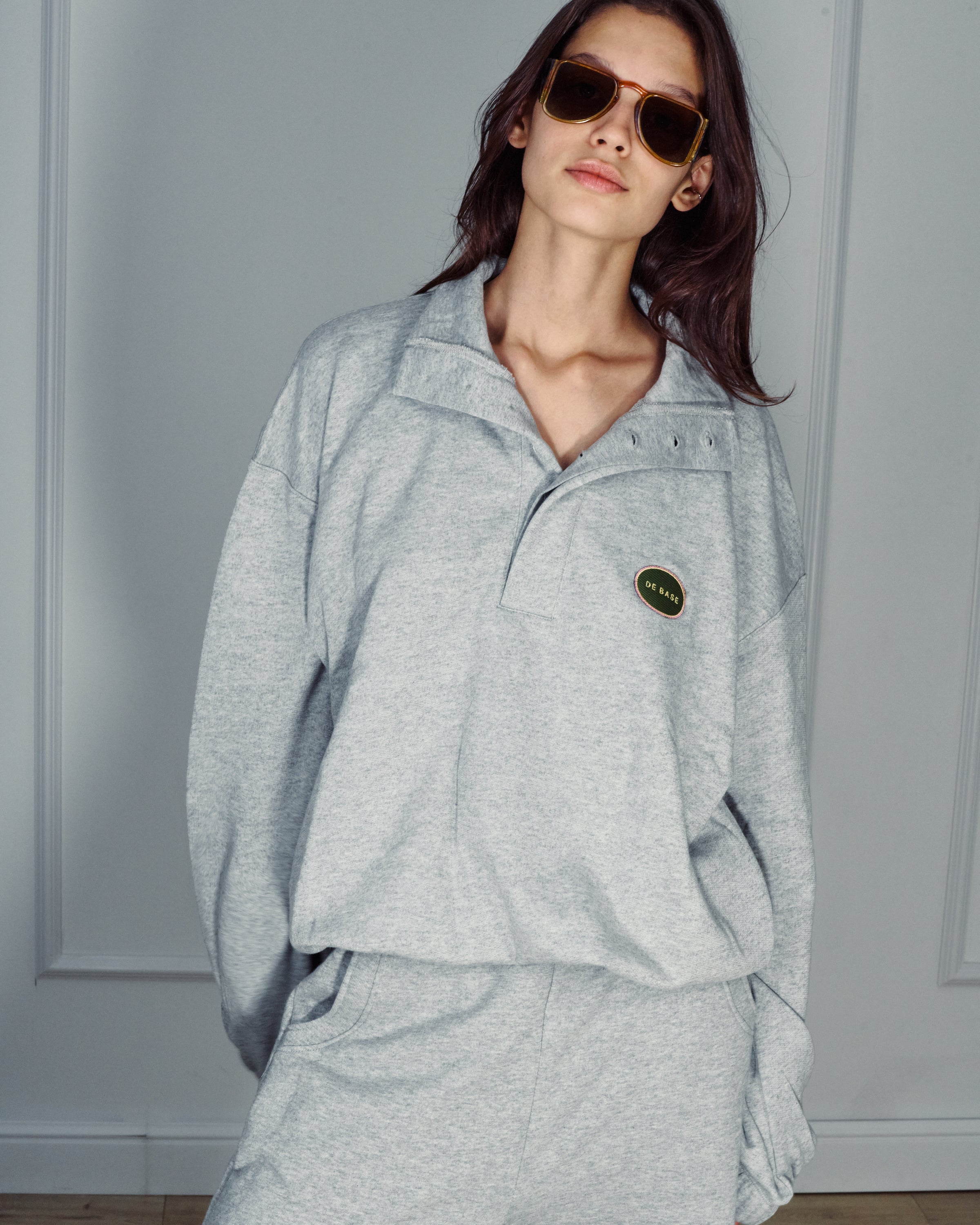 ADAM AMERICAN GREY HOODIE