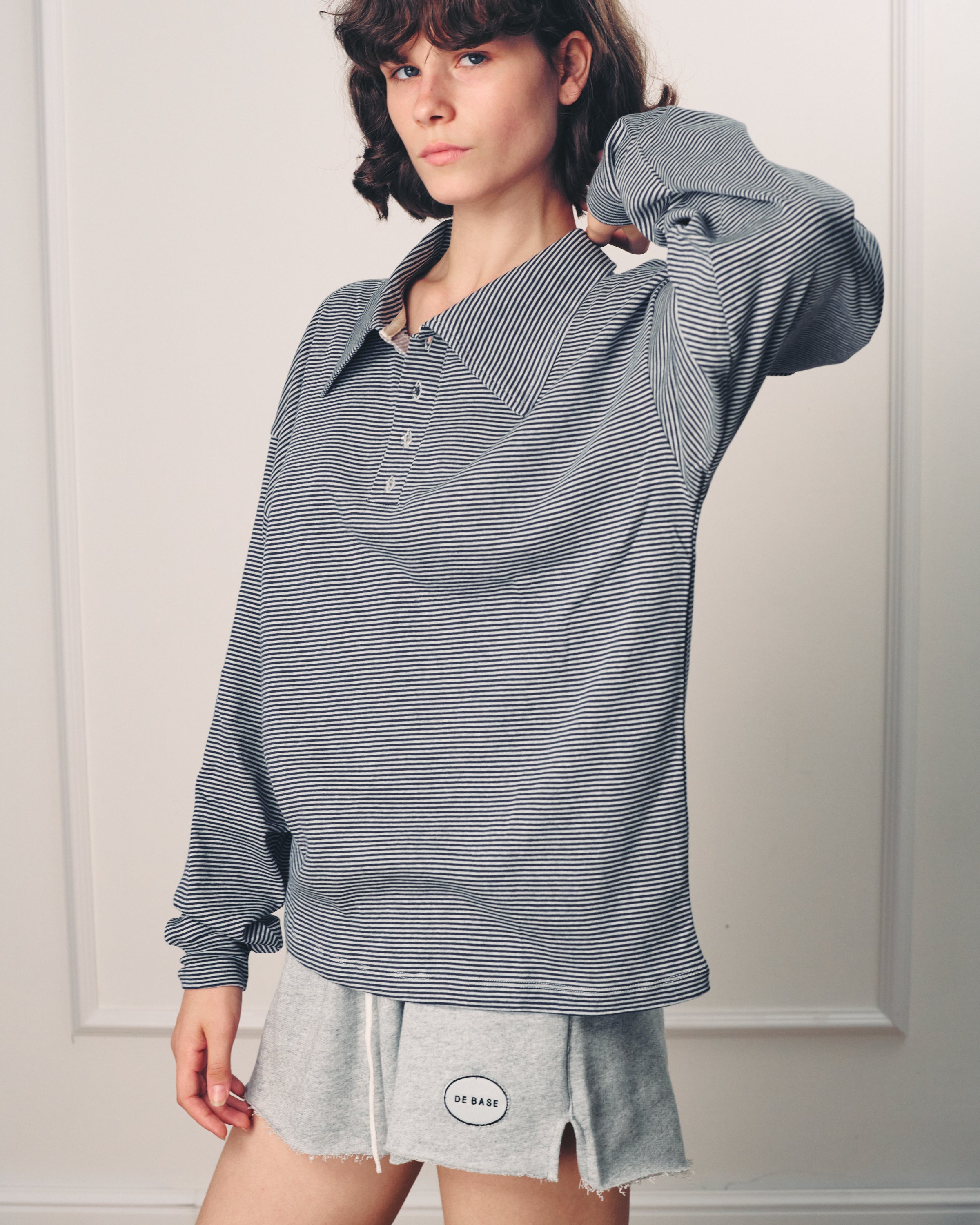 CARLOS AMERICAN GREY SHORTS