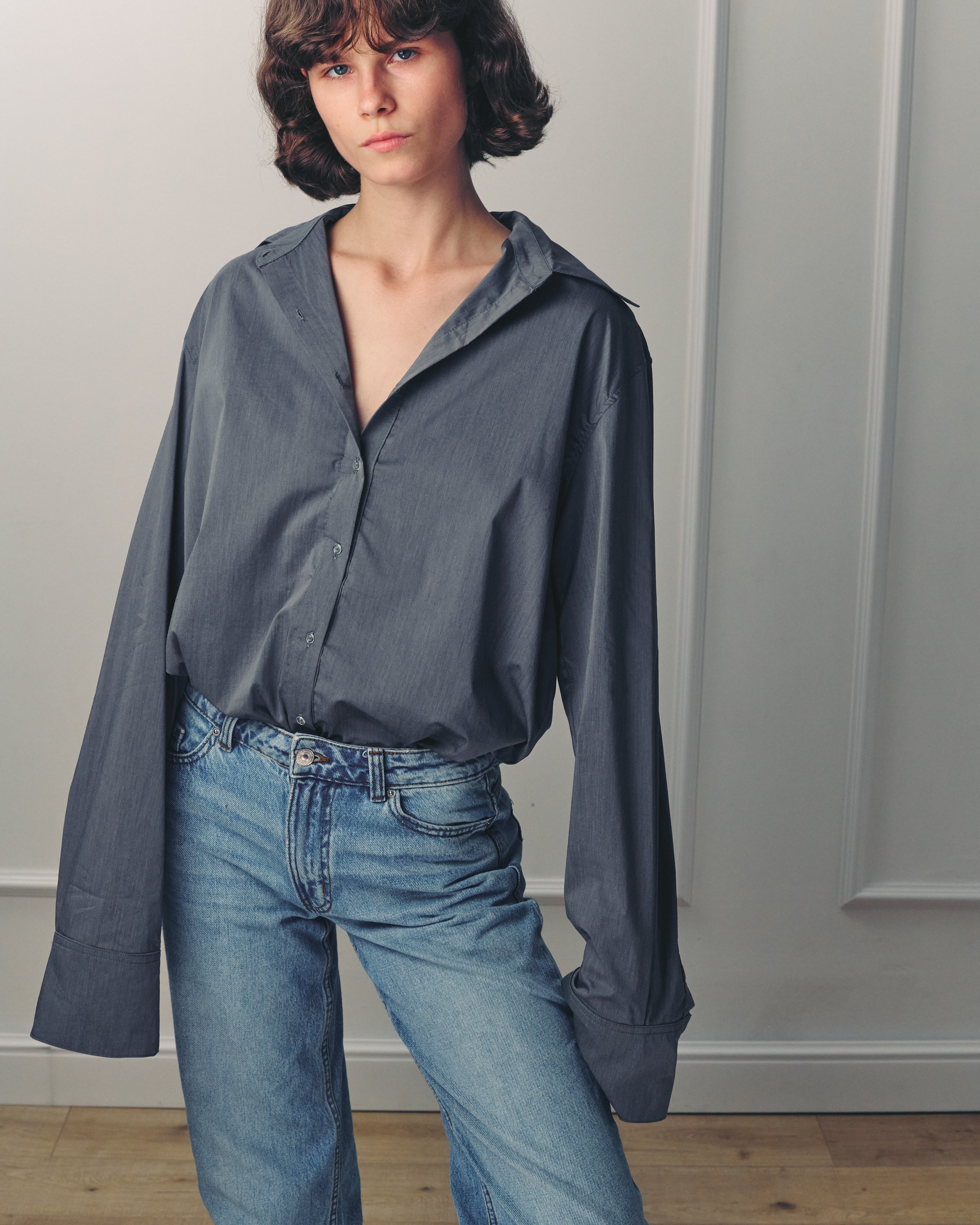 RALPH MONOCHROME GREY TOP