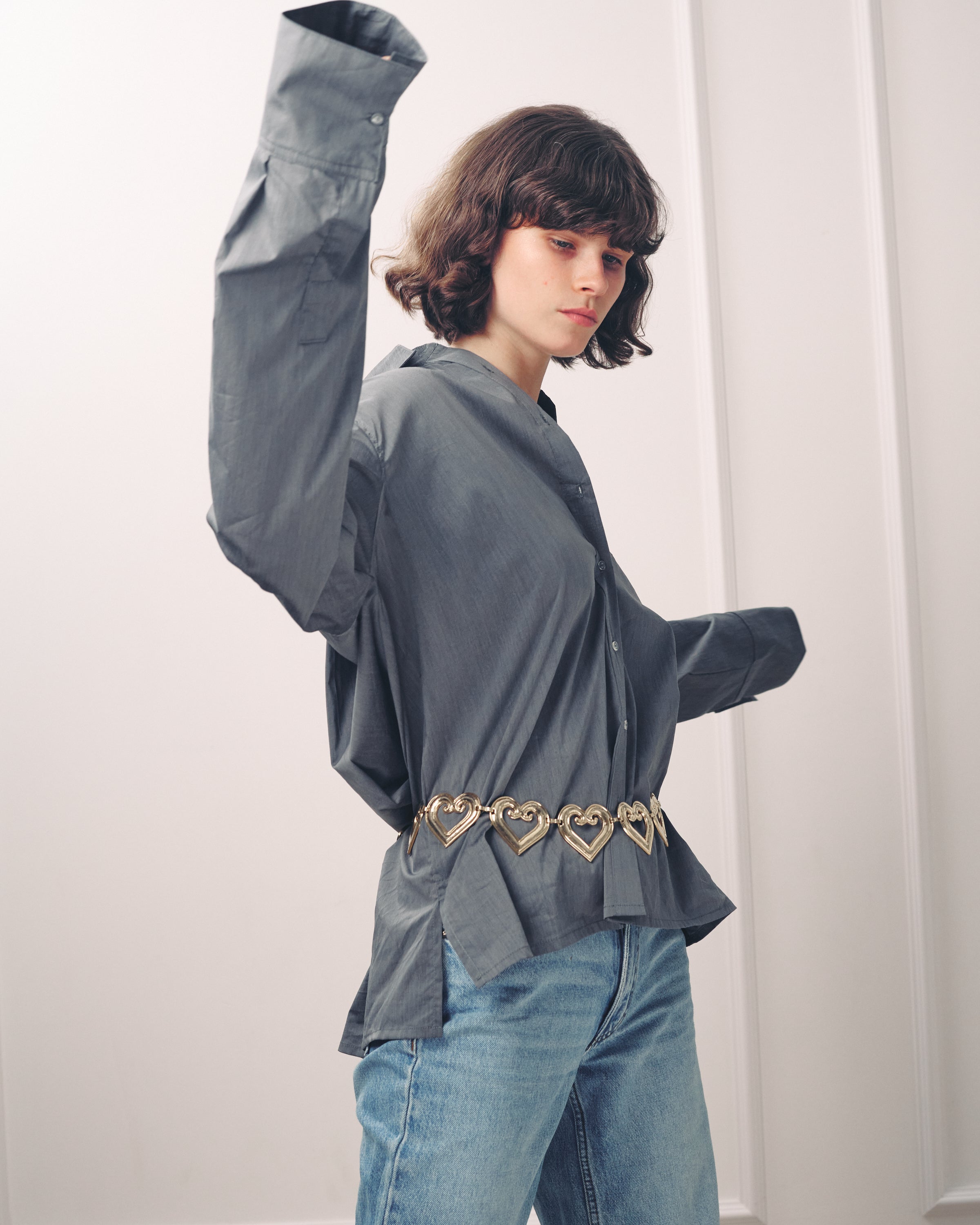 RALPH MONOCHROME GREY TOP