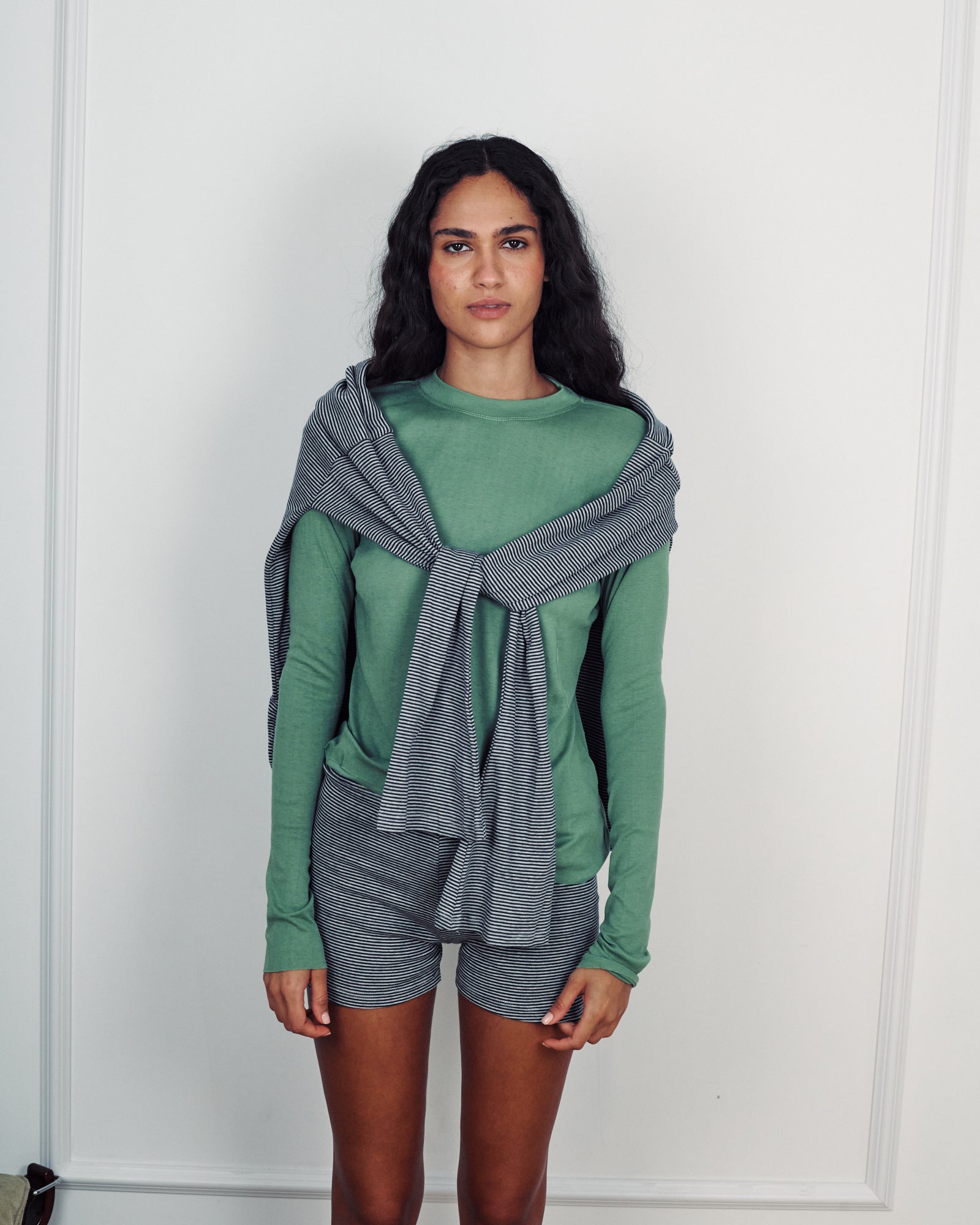 MILA SMOKY GREEN TEE