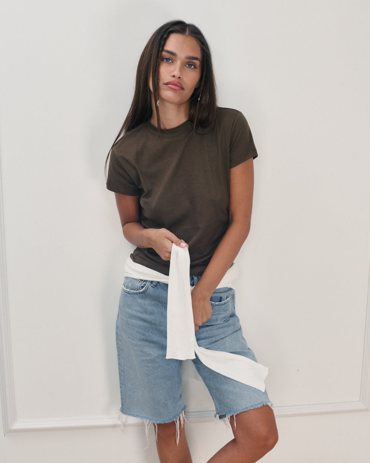 JULIE TEE SMOKY BROWN