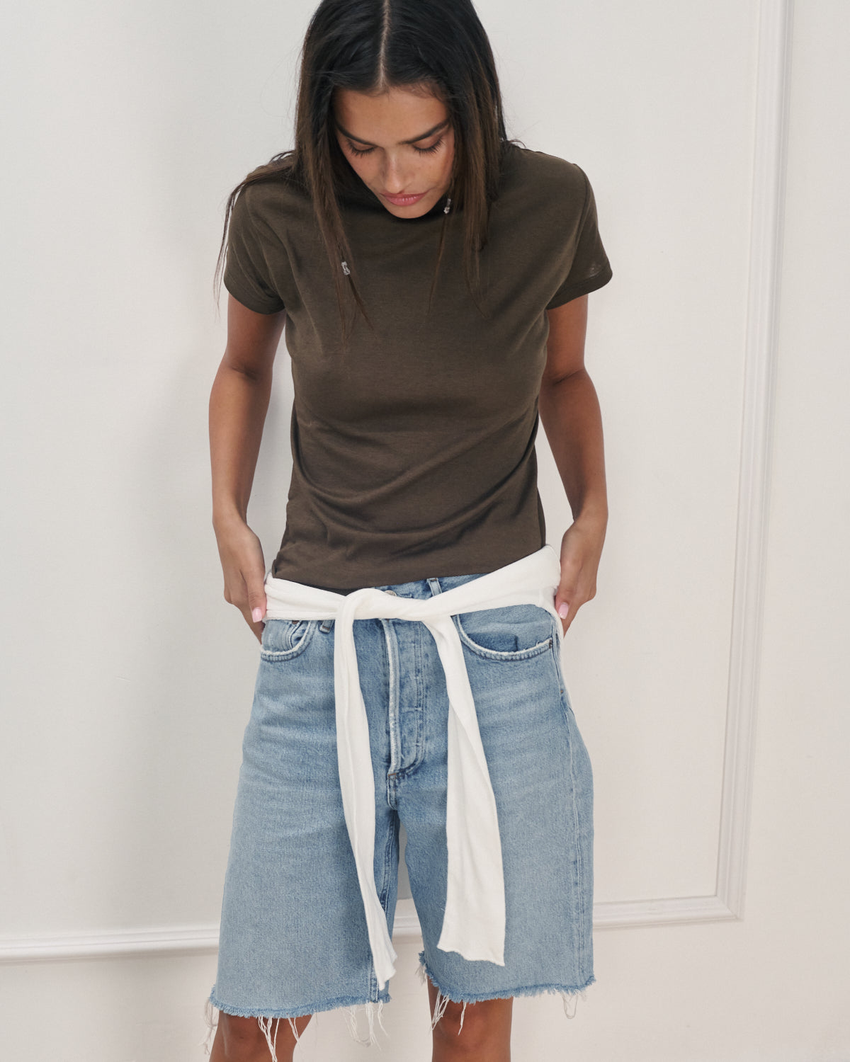 JULIE TEE SMOKY BROWN