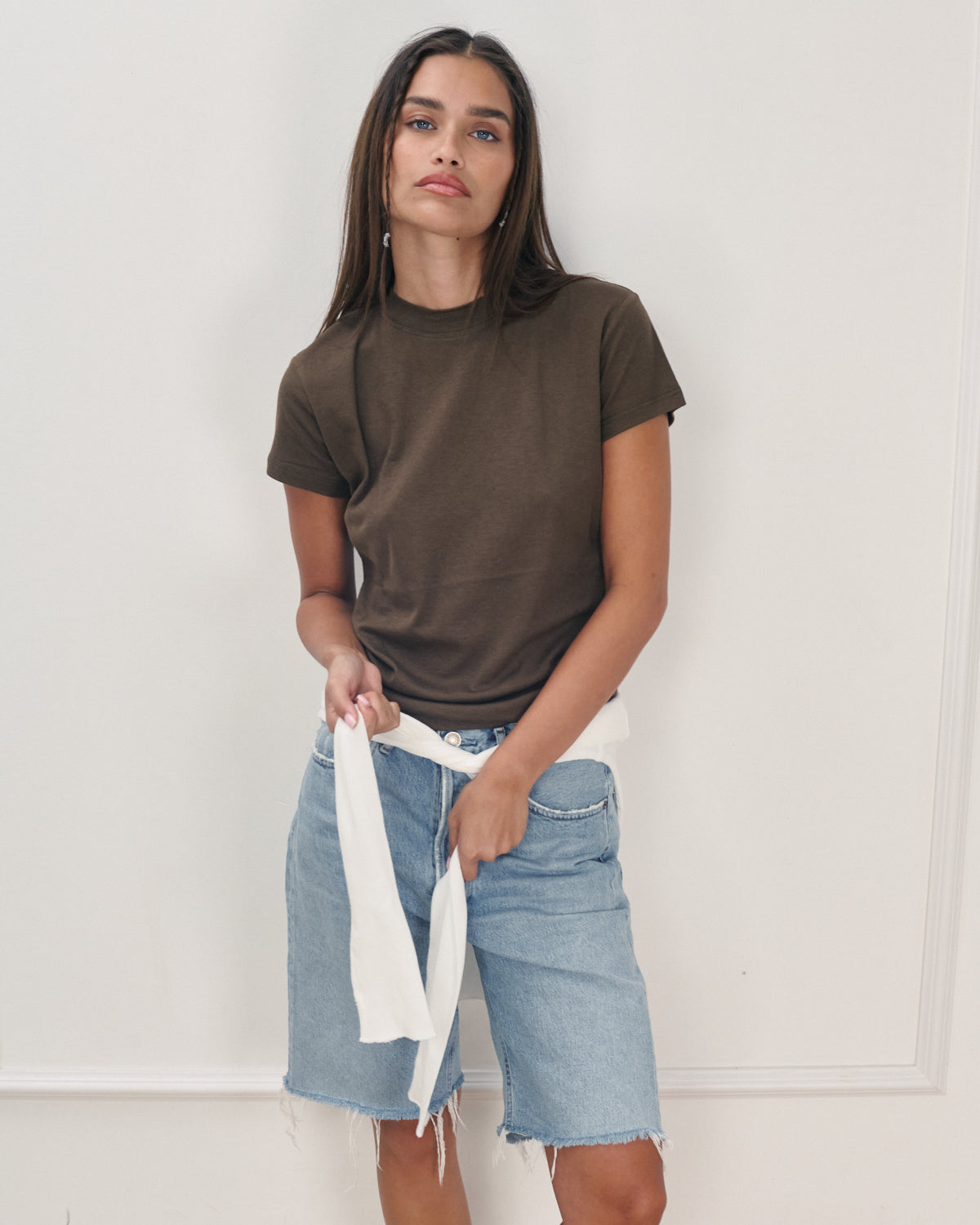 JULIE TEE SMOKY BROWN