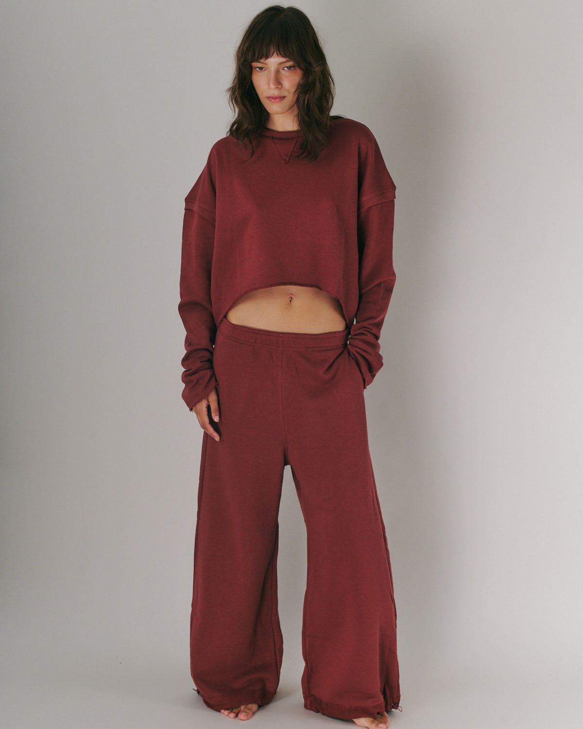 MATAN PANTS BURGUNDY