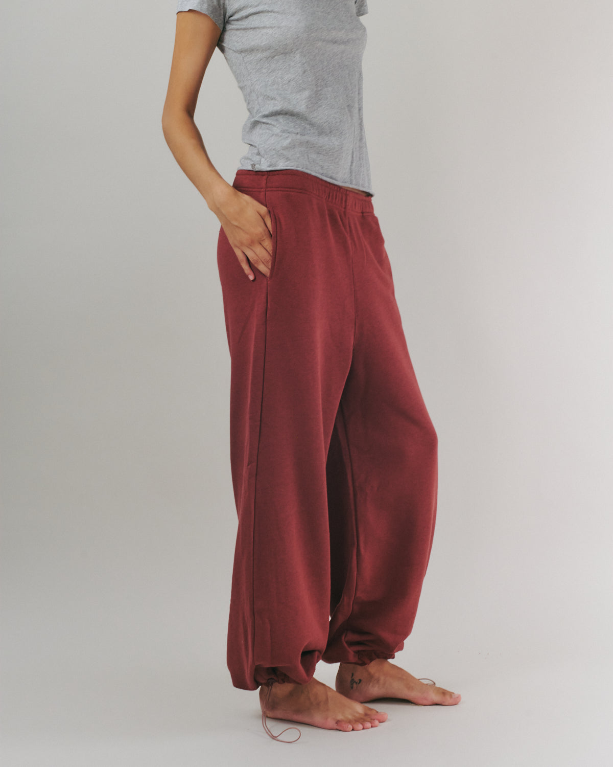 MATAN PANTS BURGUNDY