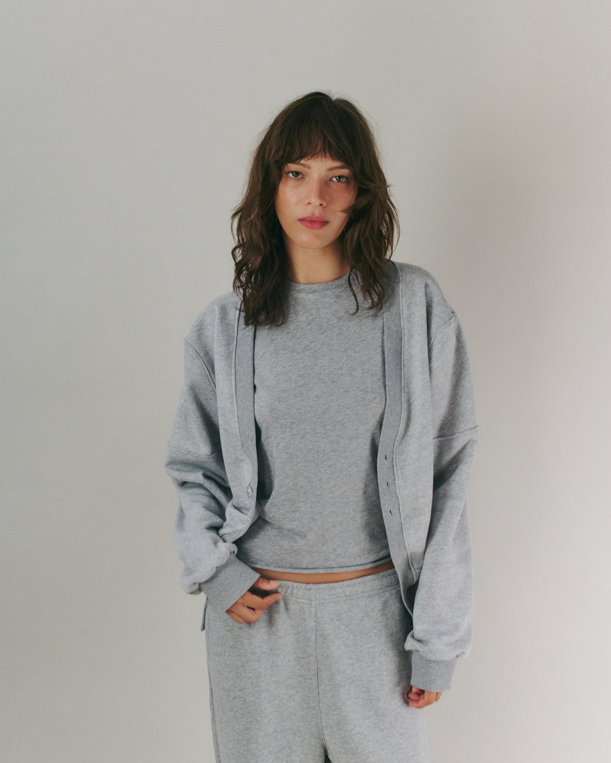 CHLOE CARDIGAN AMERICAN GREY