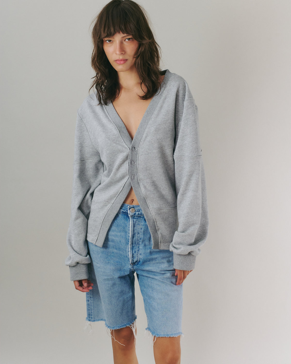 CHLOE CARDIGAN AMERICAN GREY