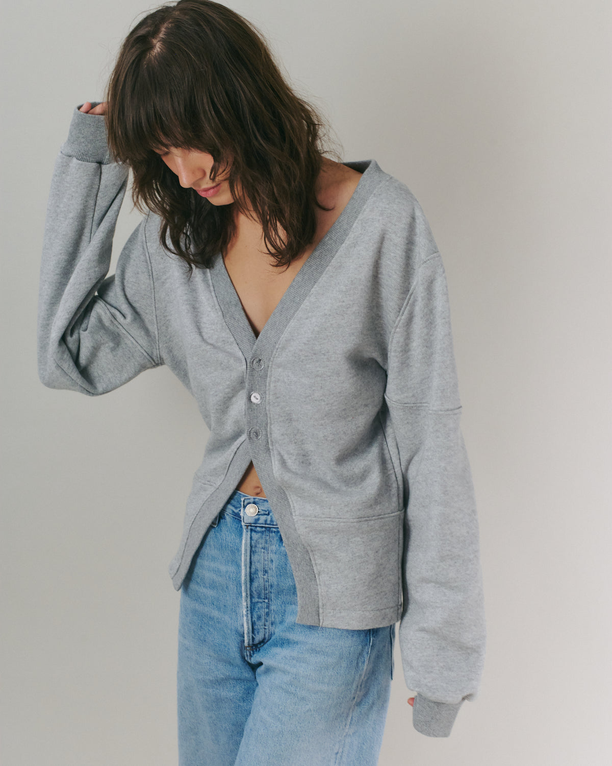 CHLOE CARDIGAN AMERICAN GREY