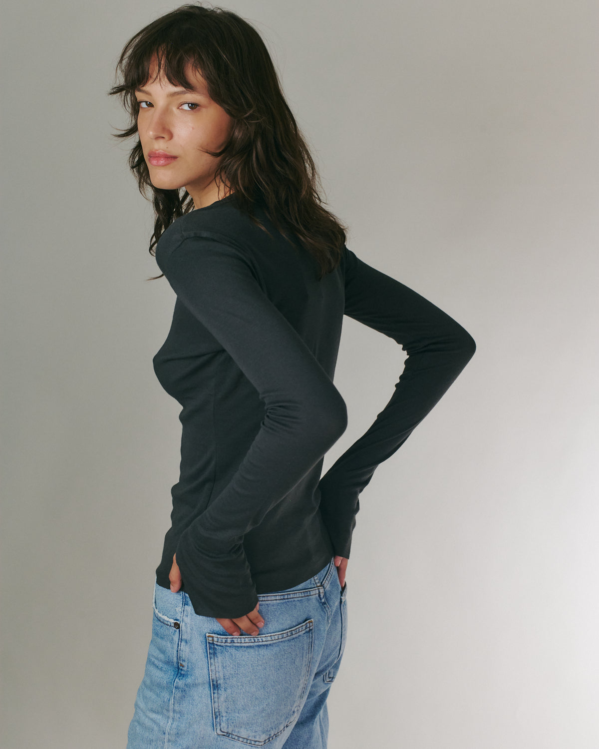 DANIELLA LONG SLEEVE EASY BLACK