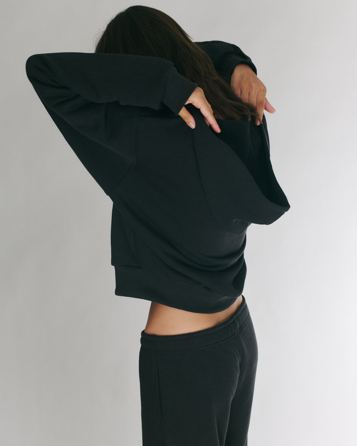 MIKEY ZIP HOODIE EASY BLACK