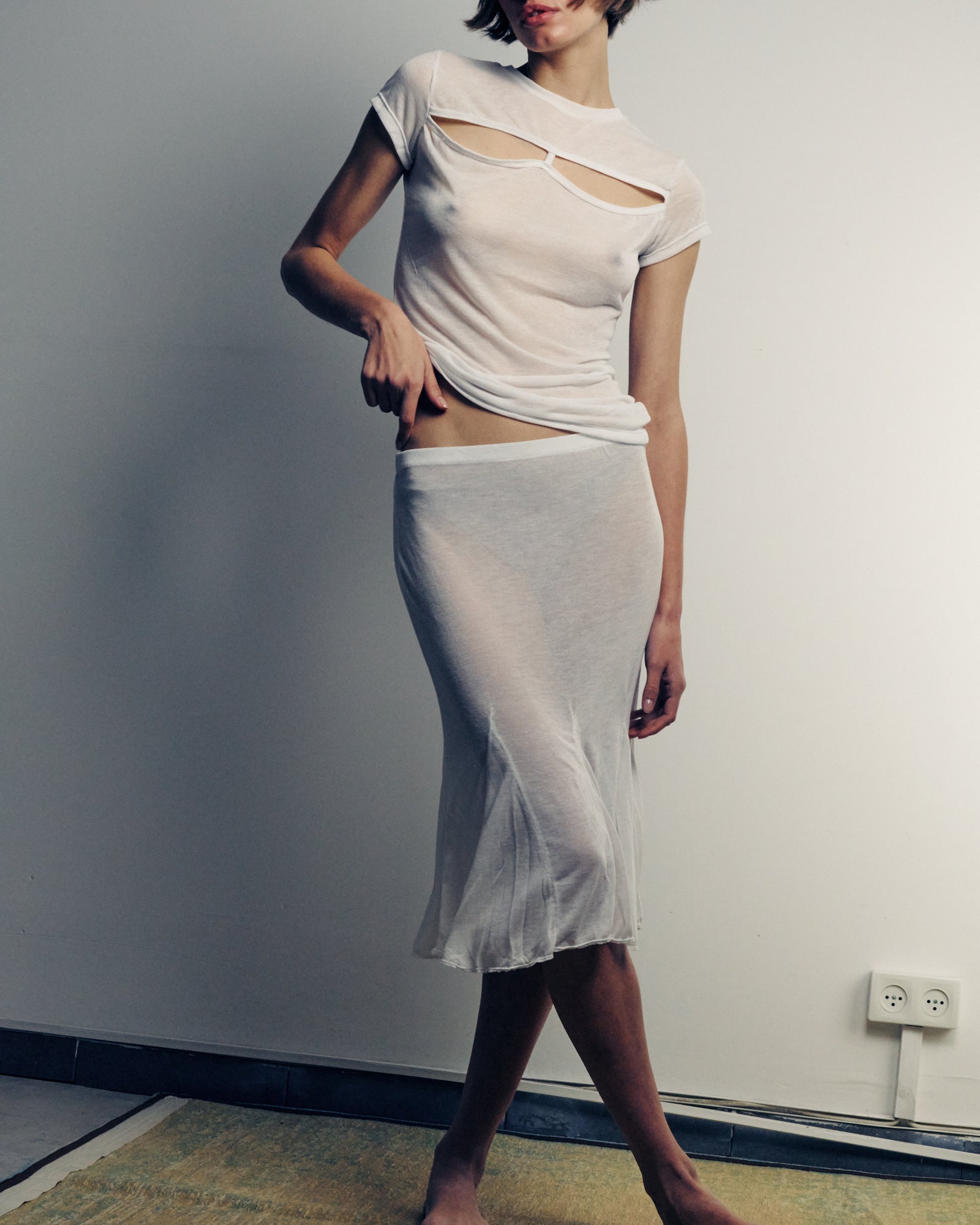 LOUIS SKIRT WHITE