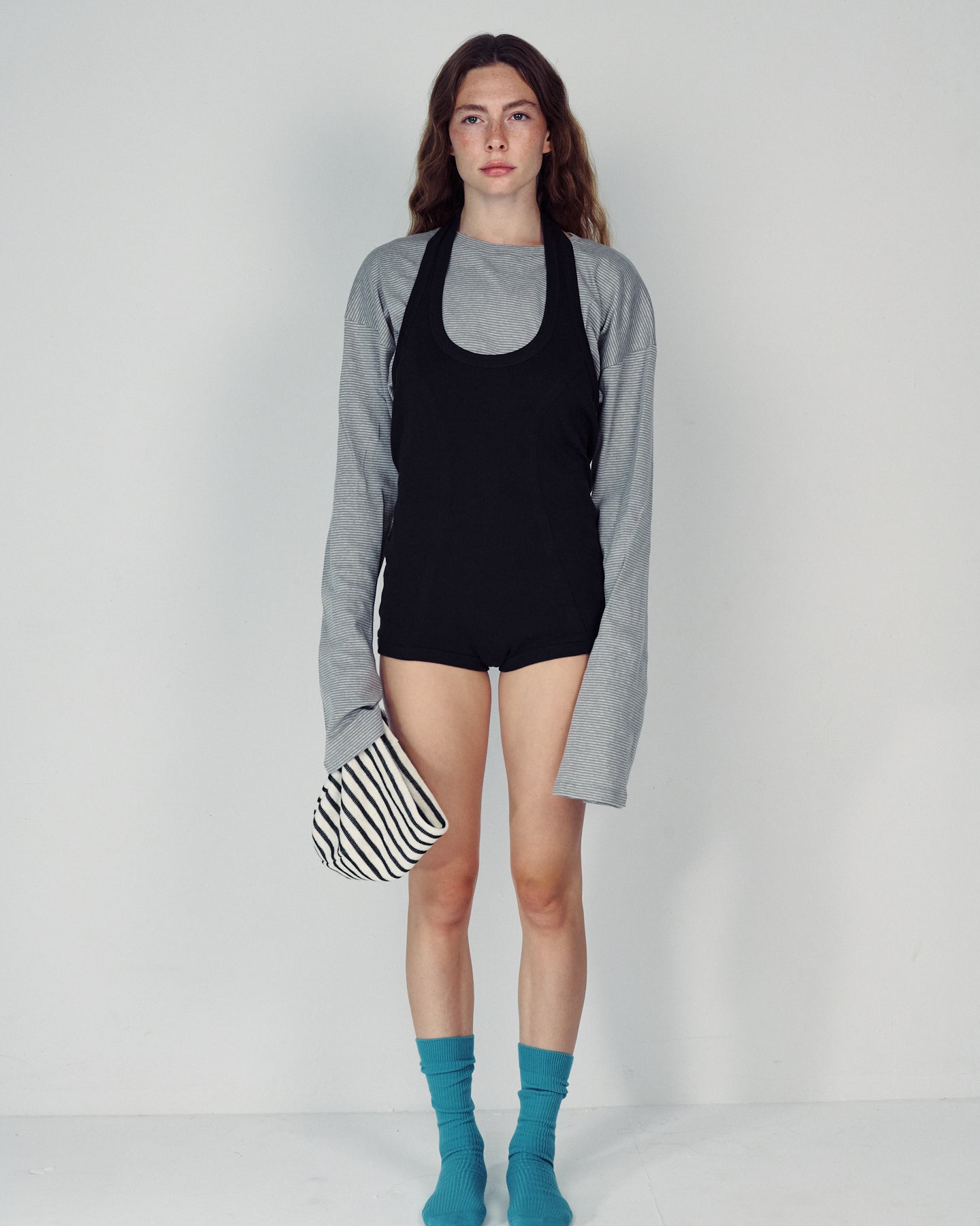 SHILA GREY STRIPES SHIRT