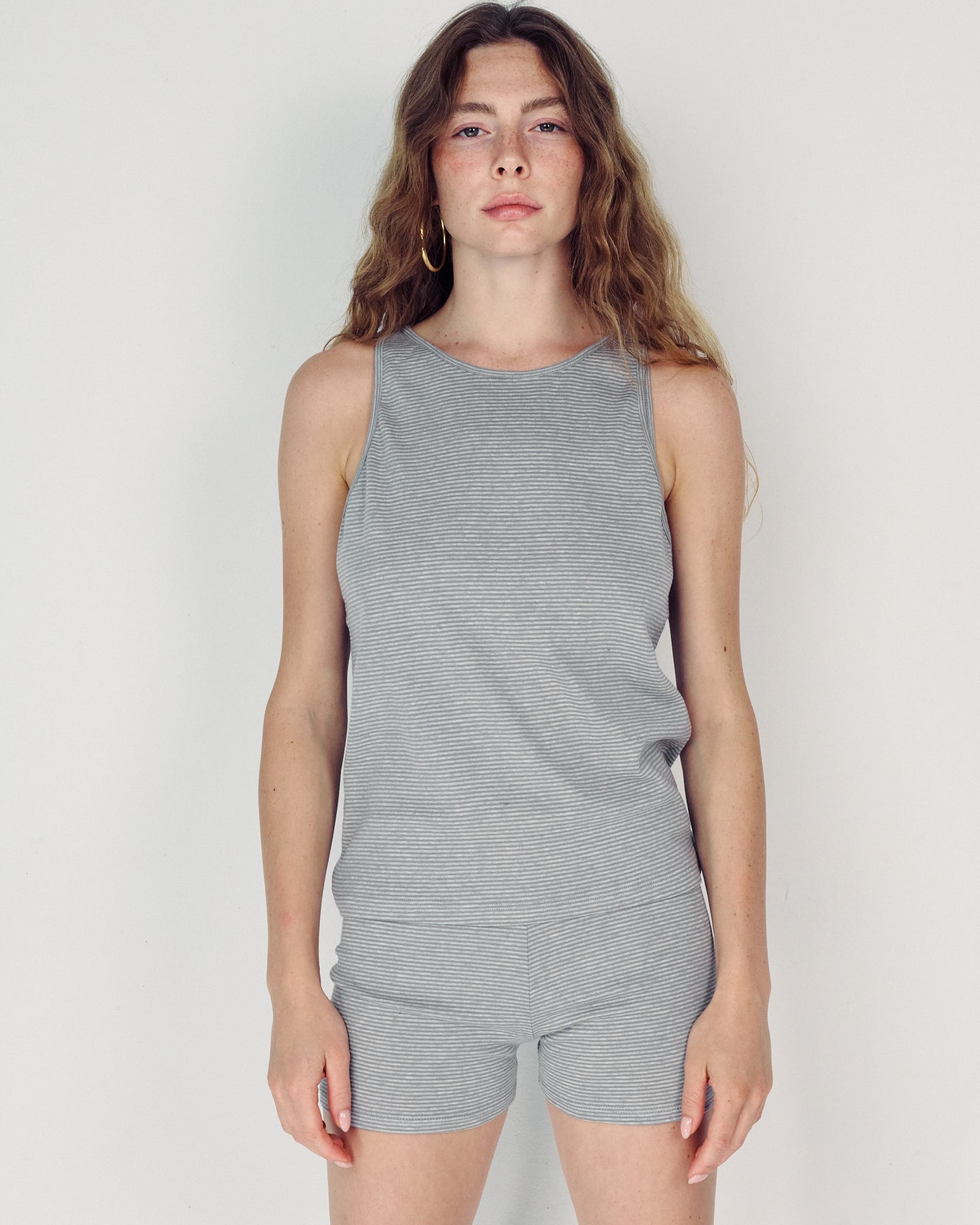 VITA GREY STRIPES TANK