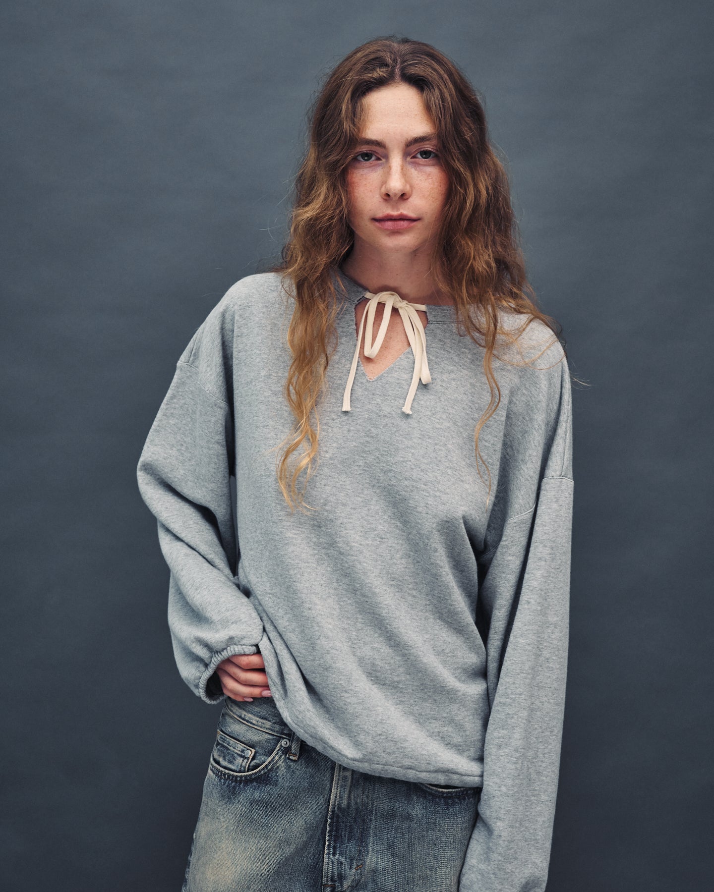 BROOCK AMERICAN GREY HOODIE