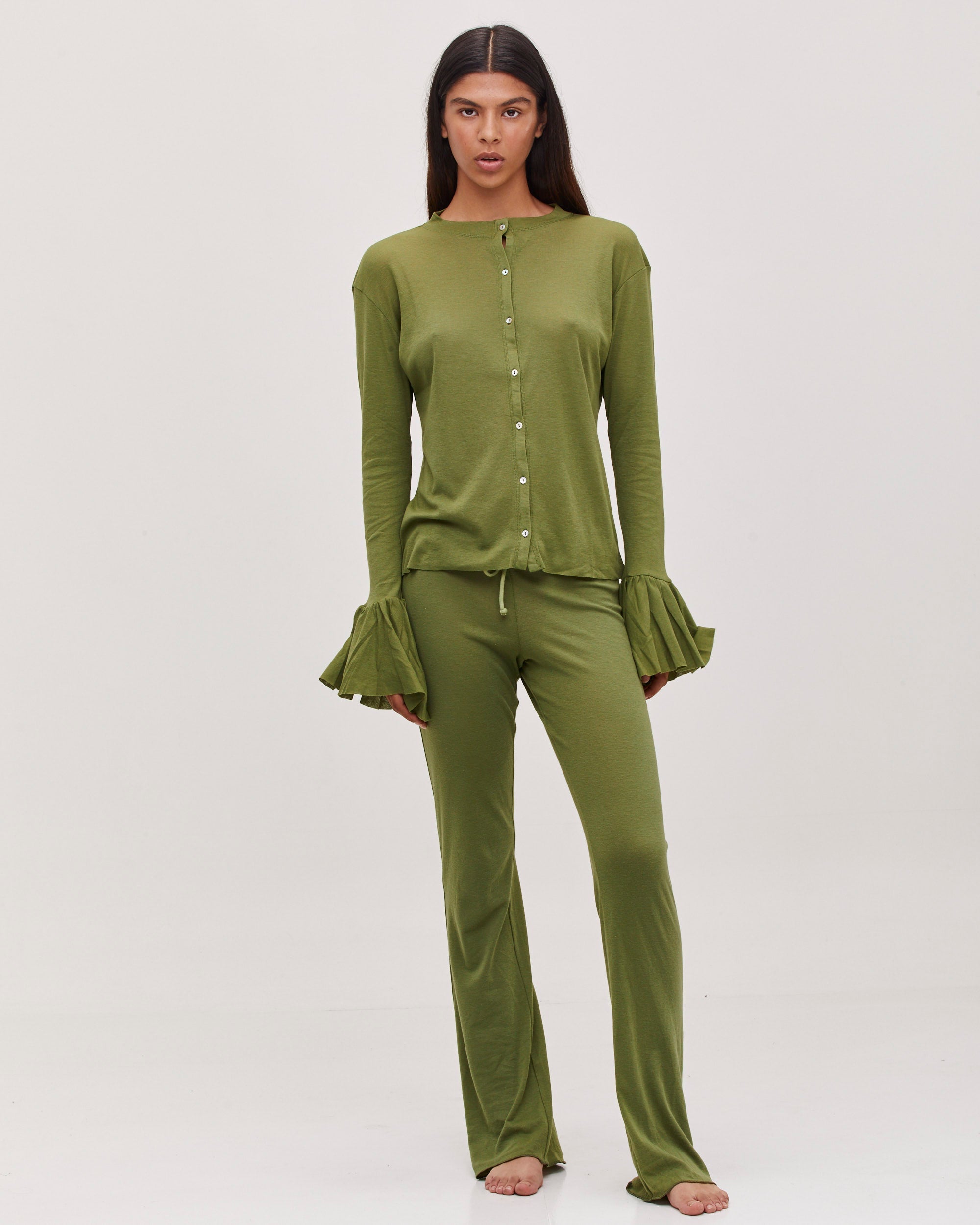DIANA SHIRT OLIVE GREEN