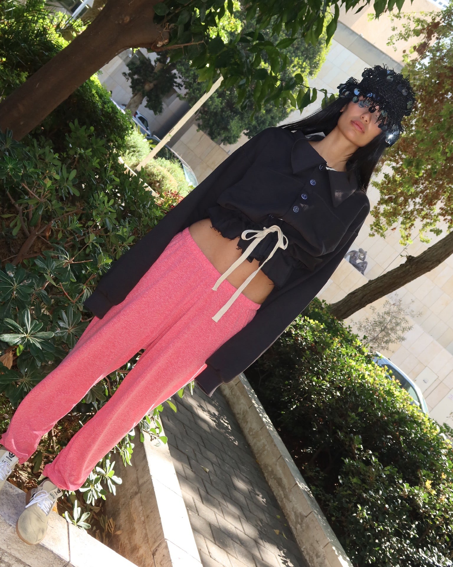 BILI SLUB COTTON PANTS