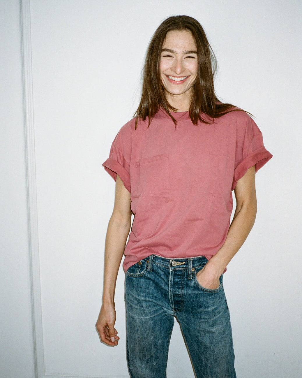 ALICIA SHORT SLEEVES SMOKY ROSE