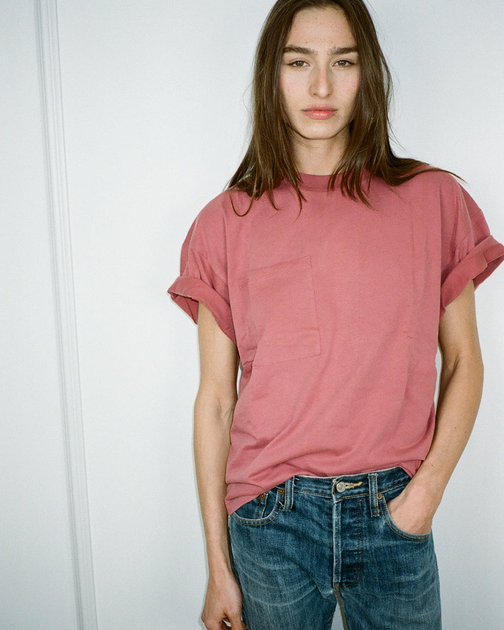 ALICIA SHORT SLEEVES SMOKY ROSE