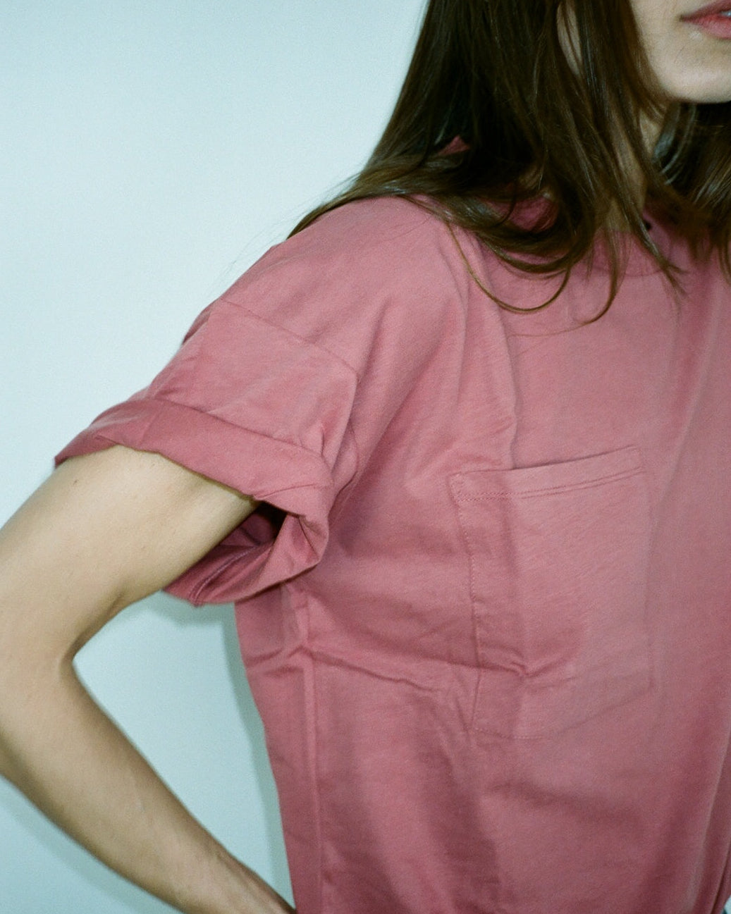 ALICIA SHORT SLEEVES SMOKY ROSE