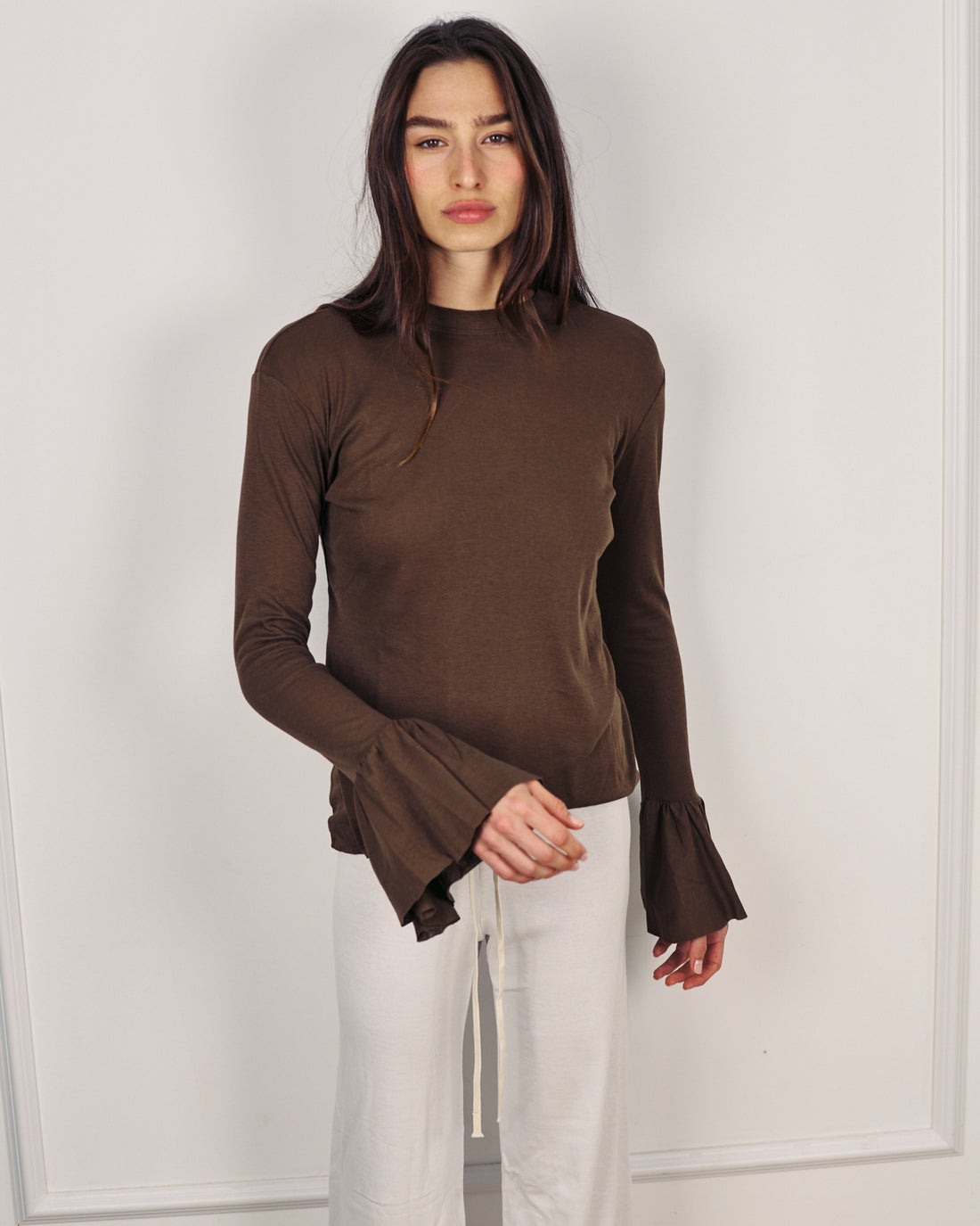 YVES SHIRT SMOKY BROWN