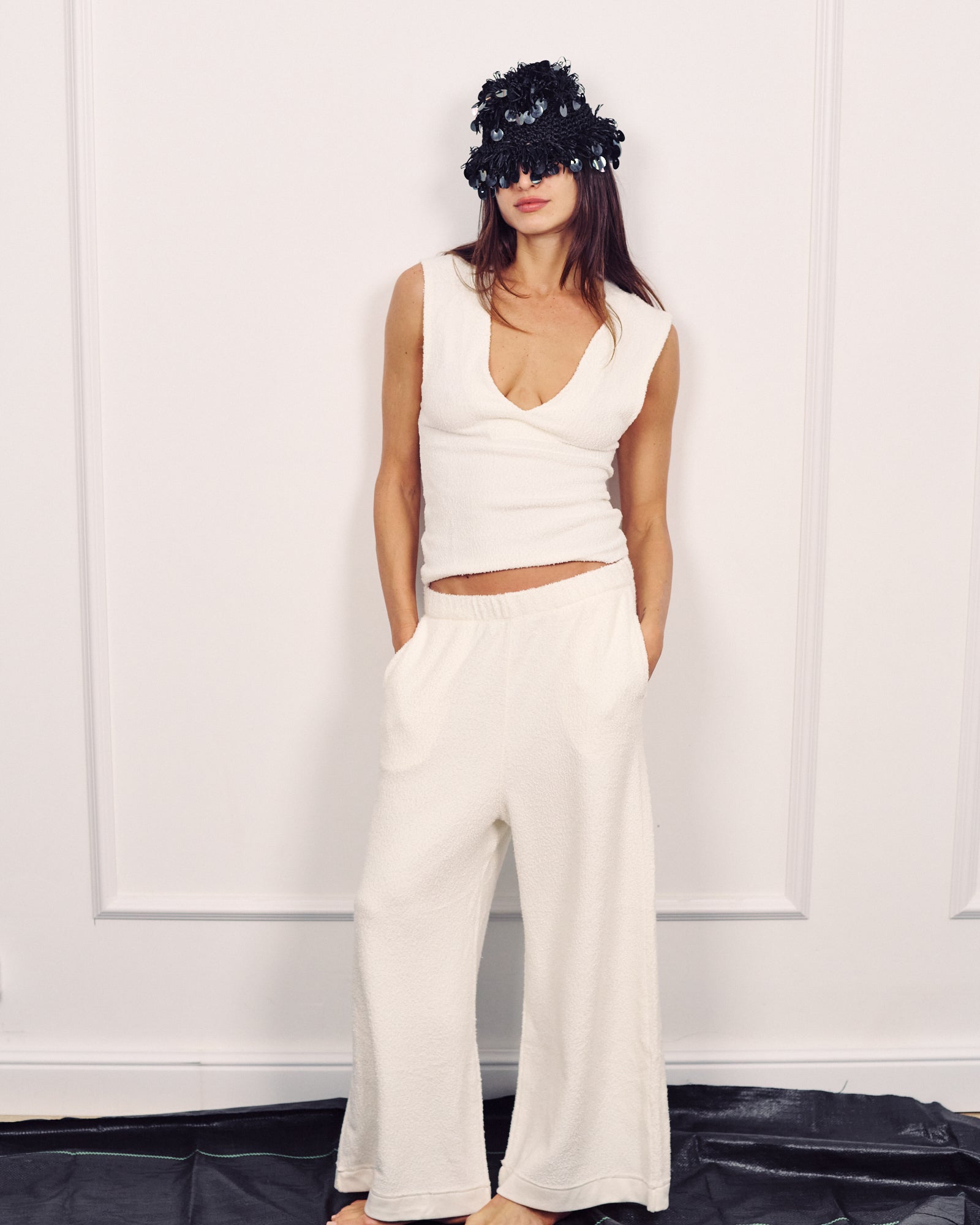 ARTHUR WIDE-LEG PANTS CREAM