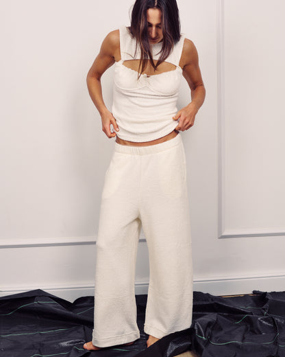 ARTHUR WIDE-LEG PANTS CREAM