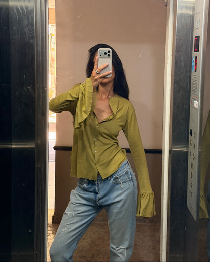 DIANA SHIRT PALE OLIVE