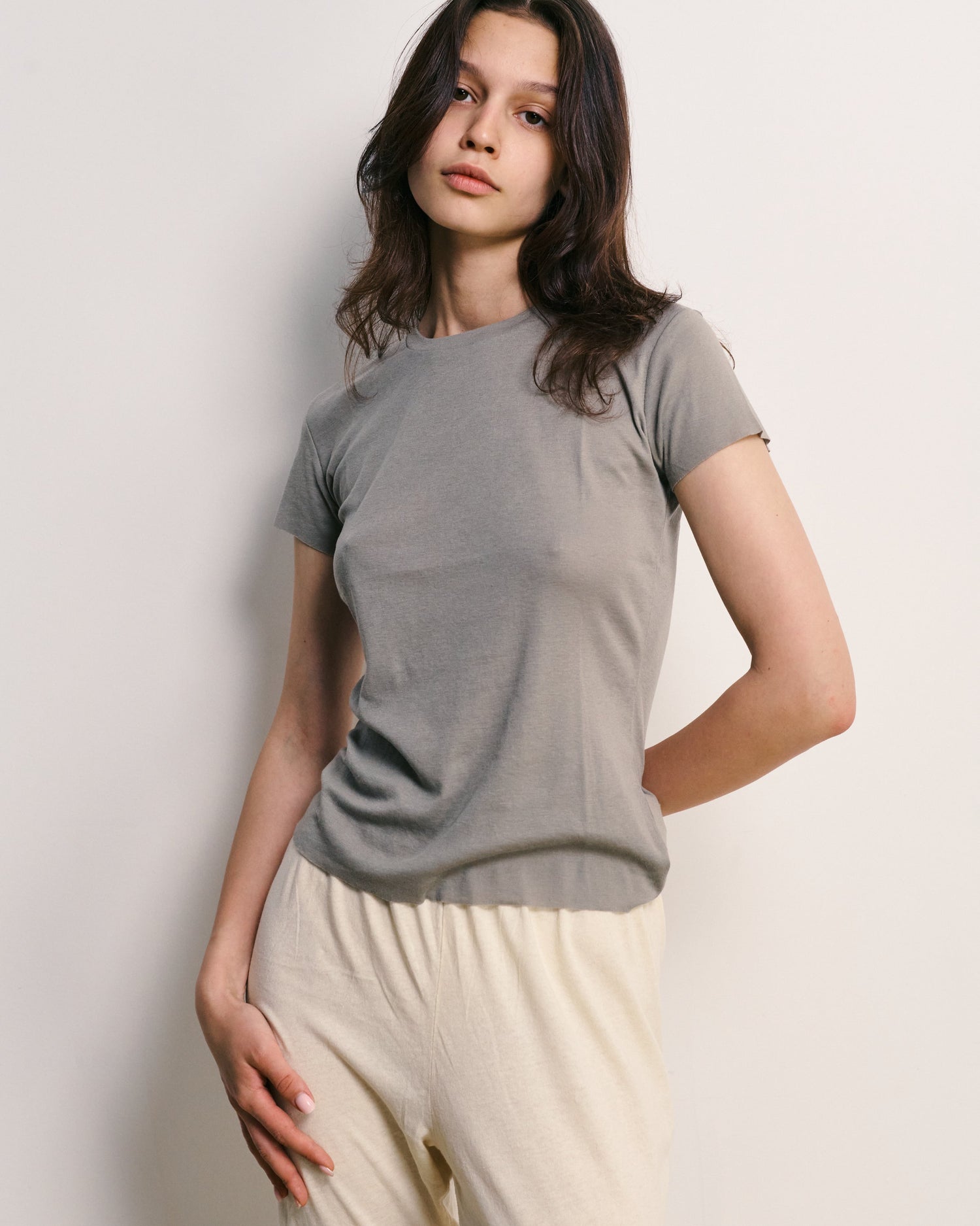 VILA GREY TEE