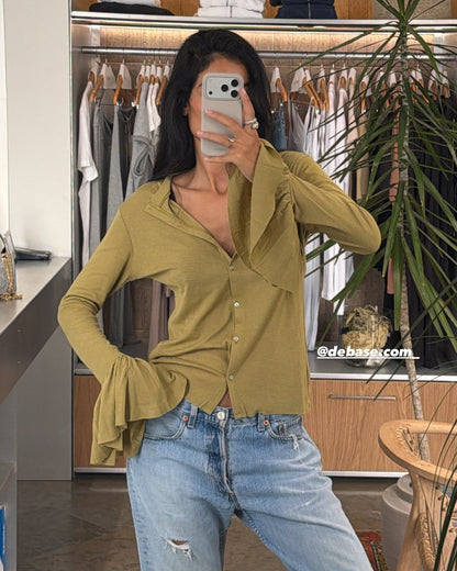 DIANA SHIRT PALE OLIVE
