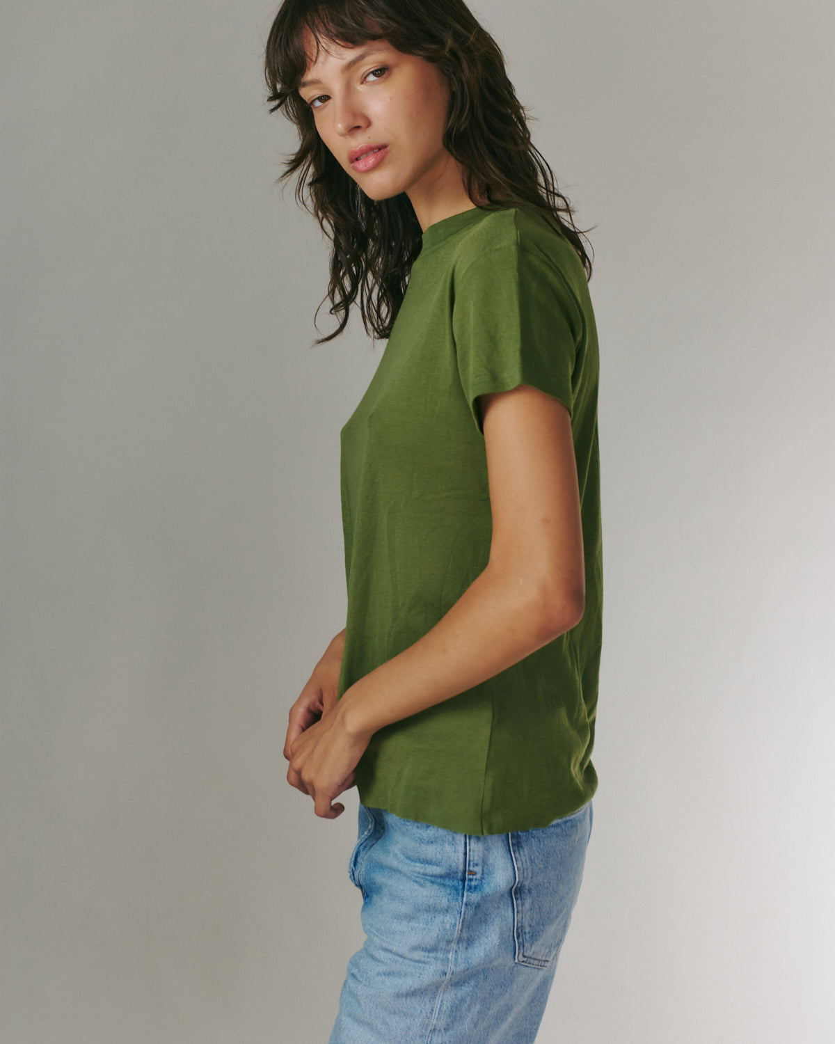 JULIE TEE OLIVE
