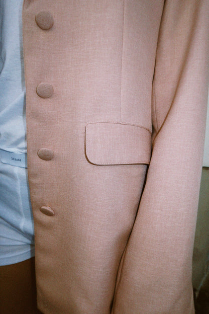 RONNY FITTED JACKET PEACH